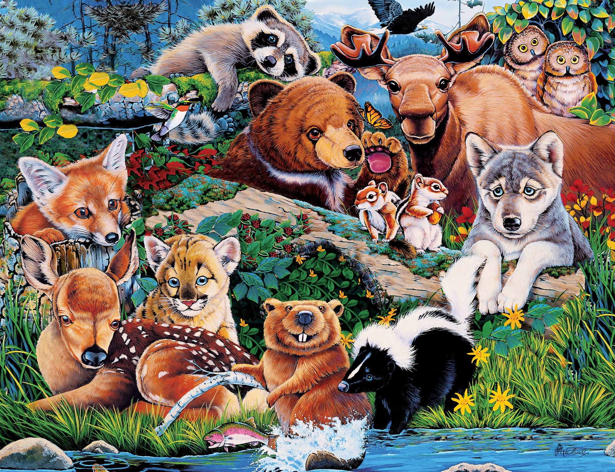 Foto 3 pulgar | Rompecabezas Masterpieces World Of Animals 100 Piezas - Venta Internacional.