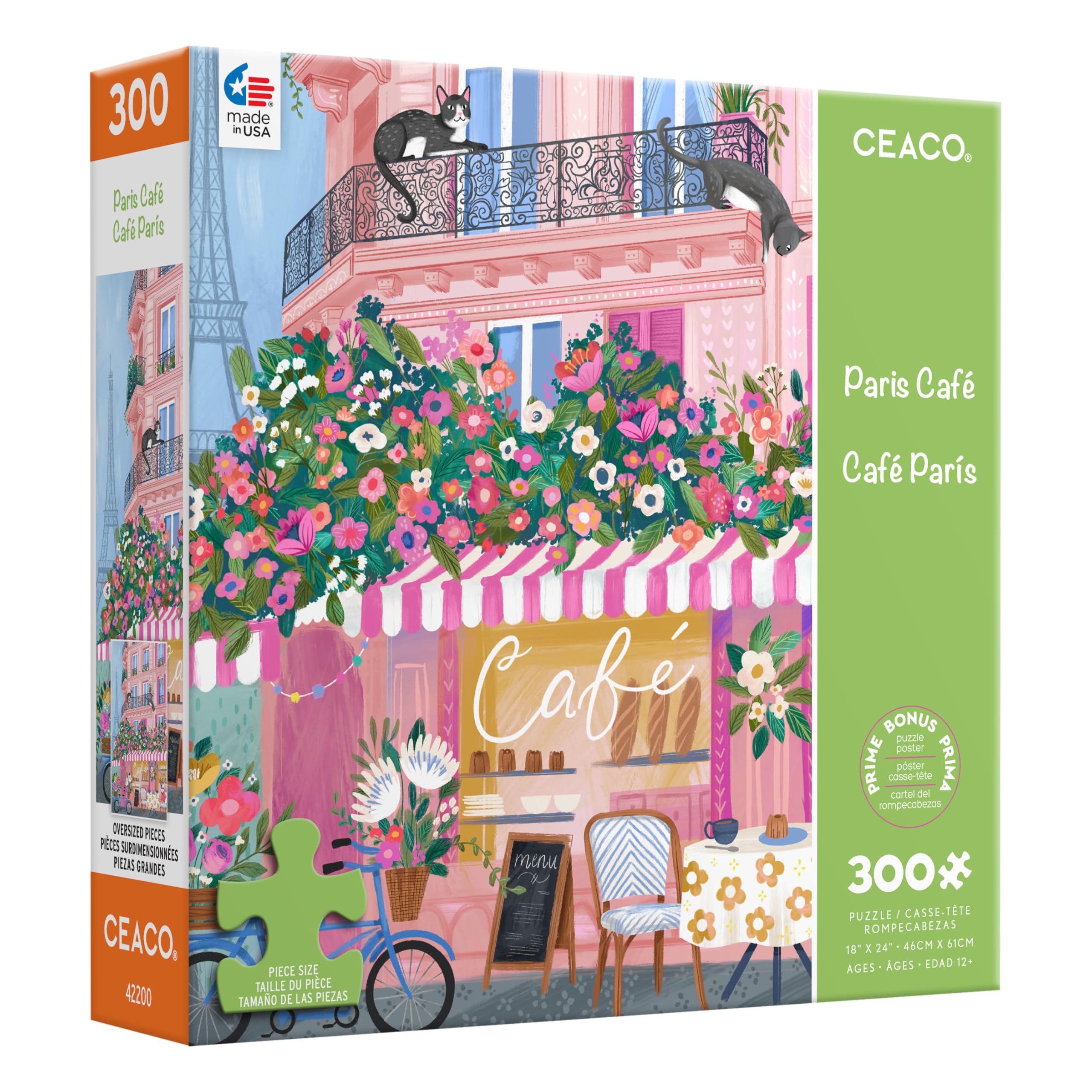 Foto 4 pulgar | Rompecabezas Ceaco Paris Café 300 Piezas - Venta Internacional.