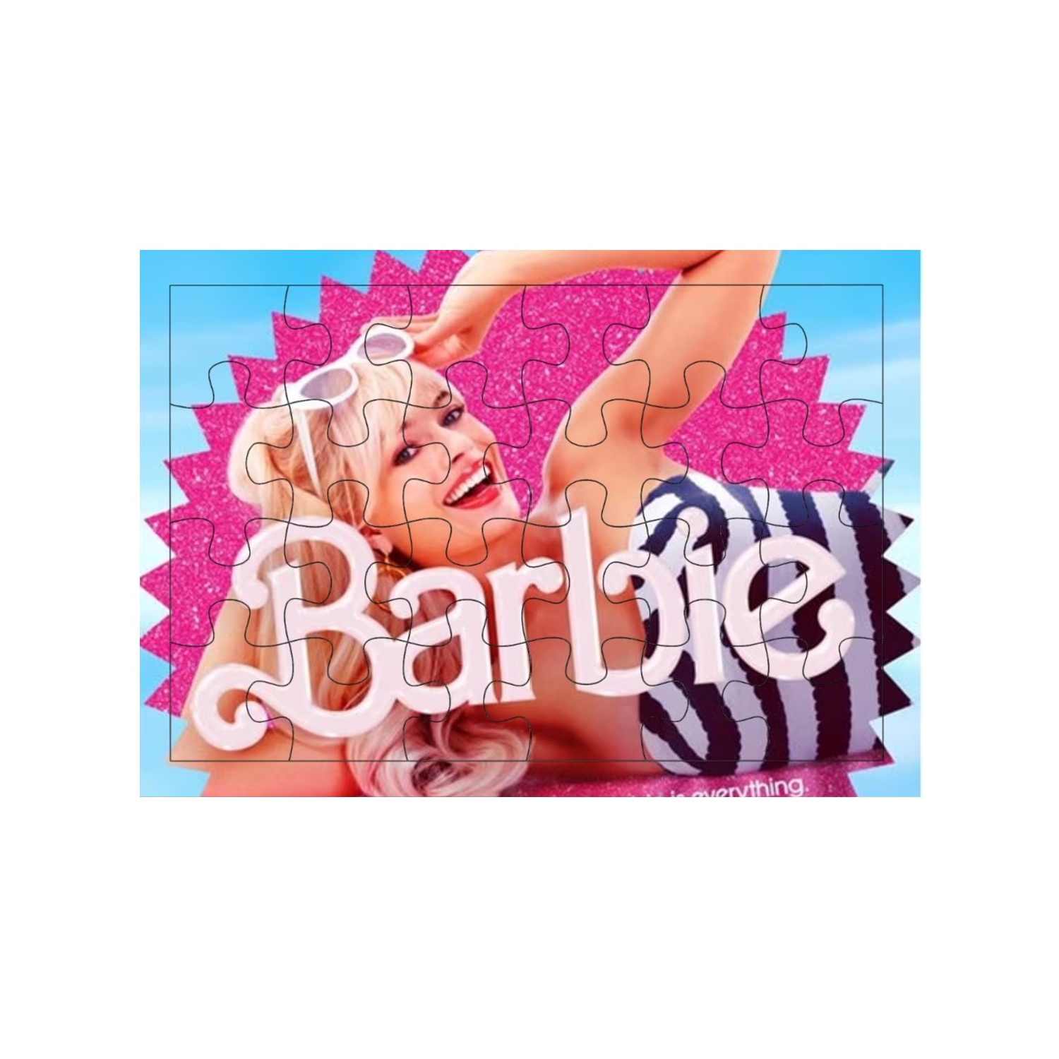 Puzzle Barbie The Movie De Madera De 24 Piezas Para Niñas - Venta Internacional.