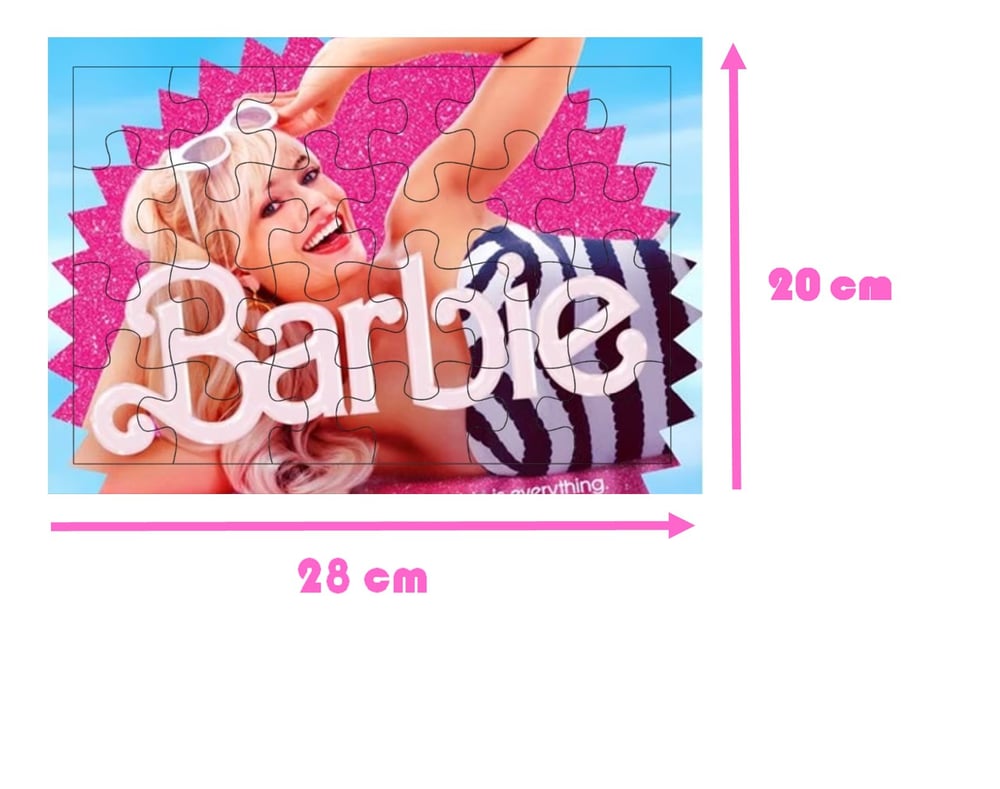 Foto 3 pulgar | Puzzle Barbie The Movie De Madera De 24 Piezas Para Niñas - Venta Internacional.