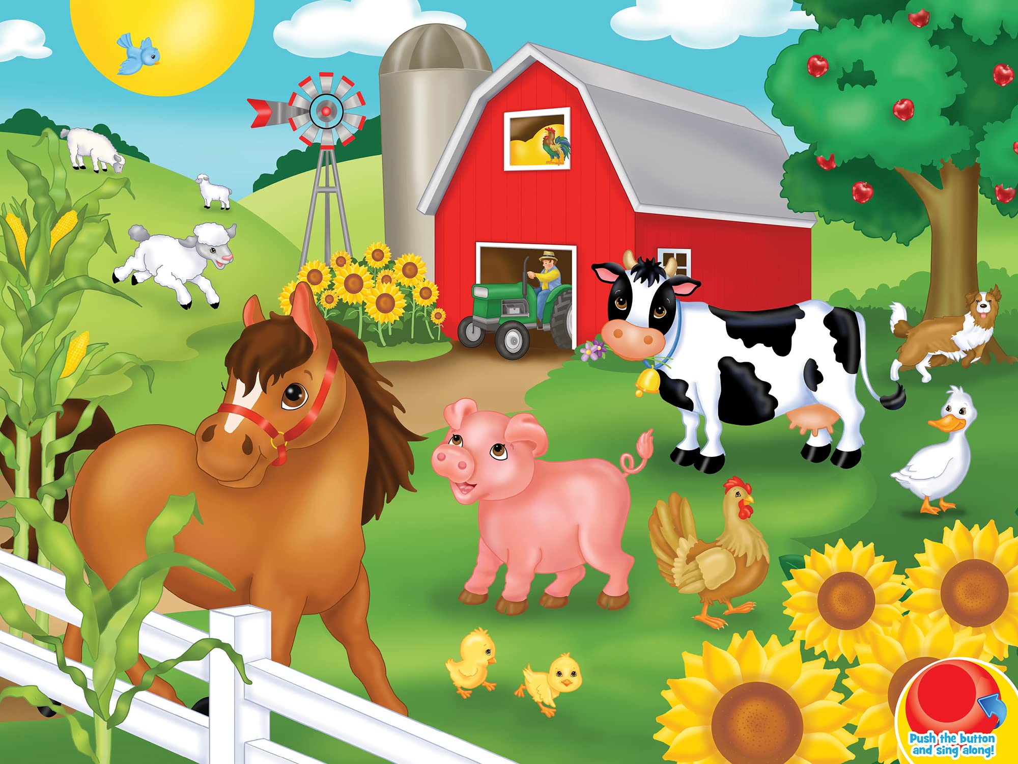 Foto 3 pulgar | Puzzle Masterpieces Old Mcdonald Sing-a-long Sound, 24 Piezas - Venta Internacional.