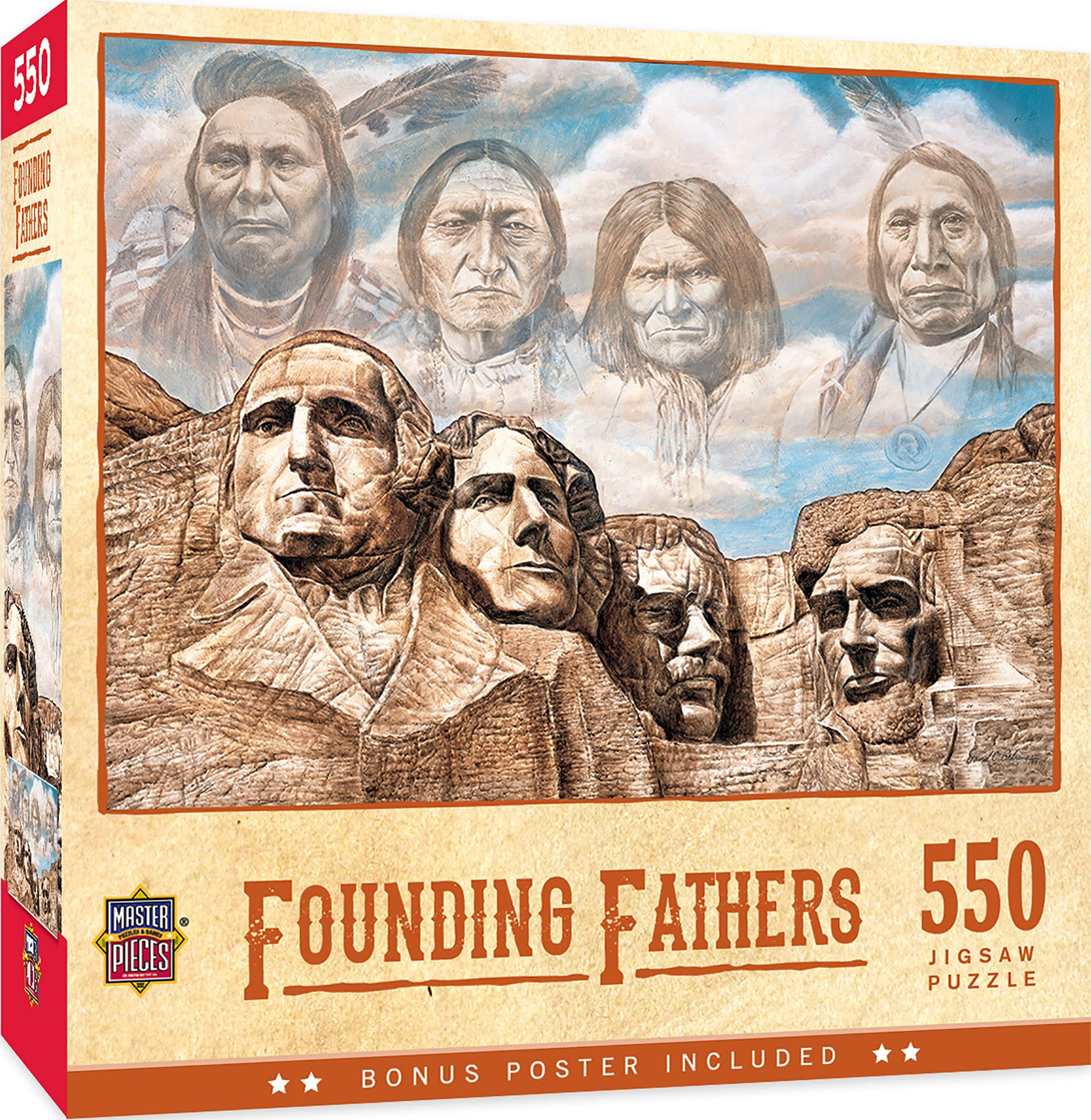 Rompecabezas Masterpieces Founding Fathers 550 Piezas - Venta Internacional.