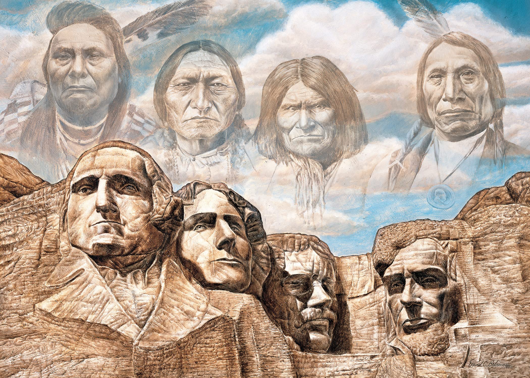 Foto 3 pulgar | Rompecabezas Masterpieces Founding Fathers 550 Piezas - Venta Internacional.