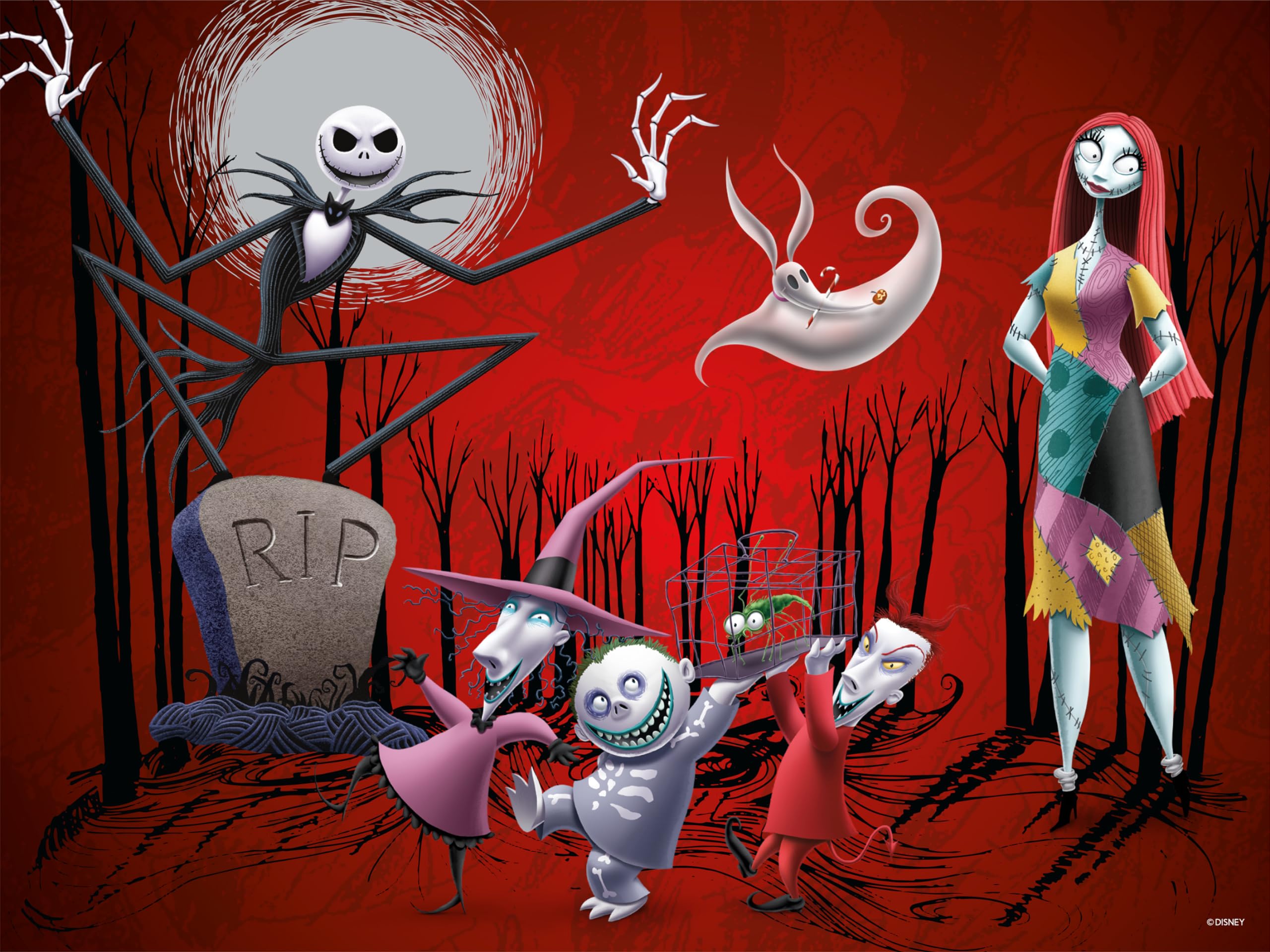 Foto 3 | Rompecabezas Ceaco Disney Tim Burton Nightmare 5 En 1 - Venta Internacional.