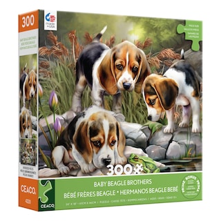 Foto 3 | Rompecabezas Ceaco Tom Wood Baby Beagle Brothers 300 Piezas - Venta Internacional.