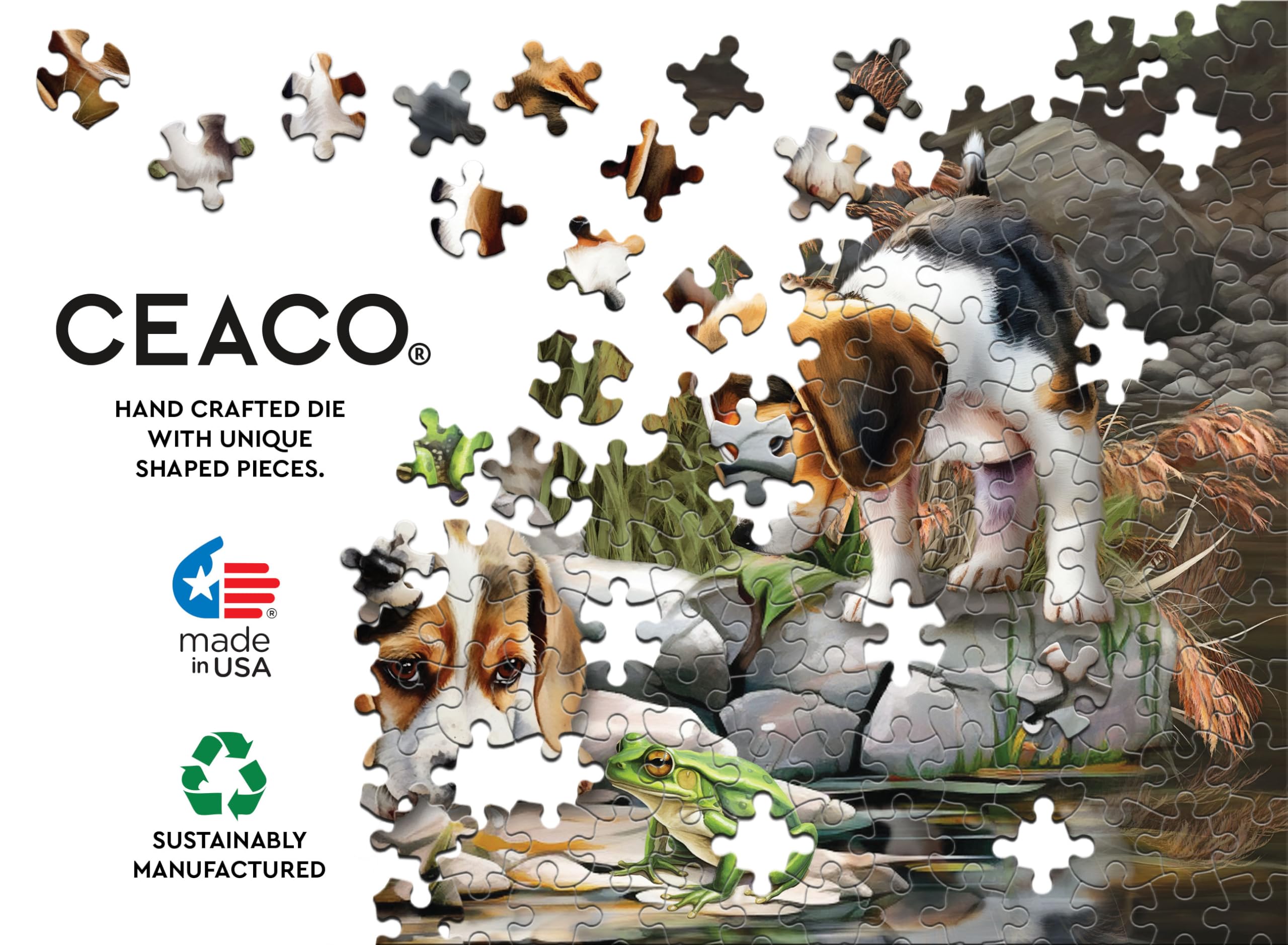 Foto 7 pulgar | Rompecabezas Ceaco Tom Wood Baby Beagle Brothers 300 Piezas - Venta Internacional.
