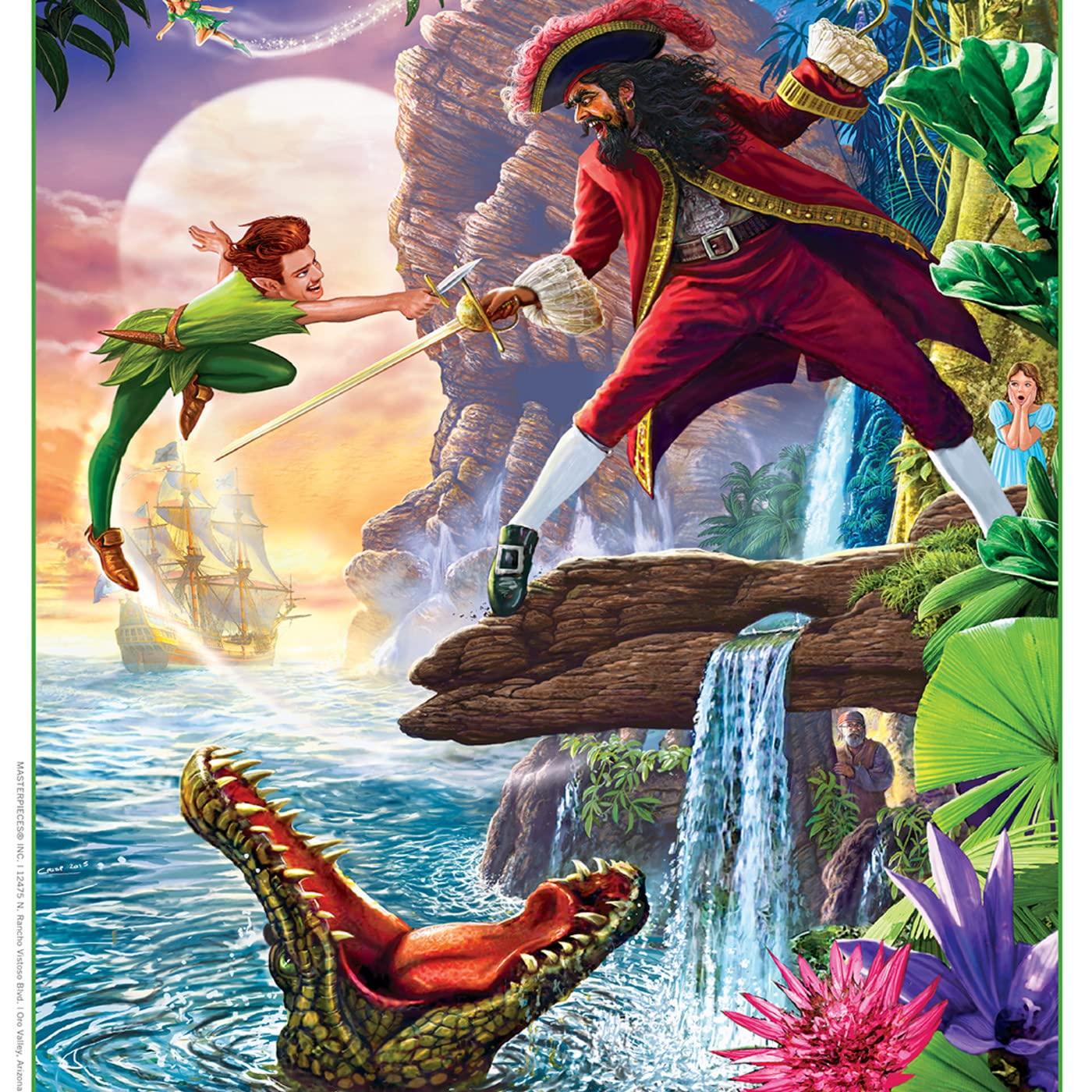 Foto 7 | Rompecabezas Masterpieces Peter Pan 1000 Piezas - Venta Internacional.