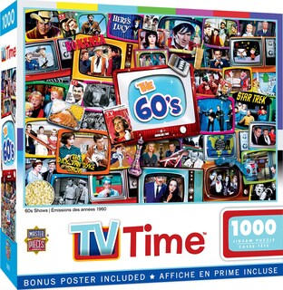 Foto 1 | Rompecabezas Masterpieces Nostálgicos Programas De Tv De Los 60 1000 Piezas - Venta Internacional.