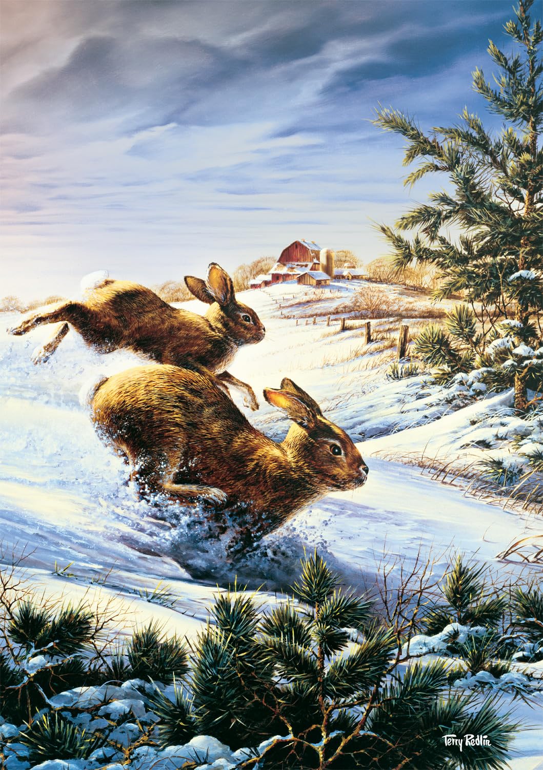 Rompecabezas Buffalo Games Terry Redlin Hightailing De 500 Piezas - Venta Internacional.