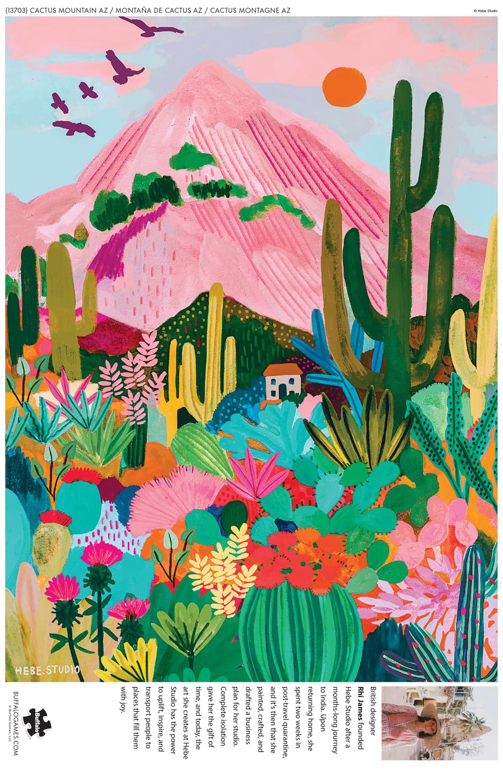 Foto 6 pulgar | Rompecabezas Buffalo Games Hebe Studio Cactus Mountain Az 1000 Unidades - Venta Internacional.