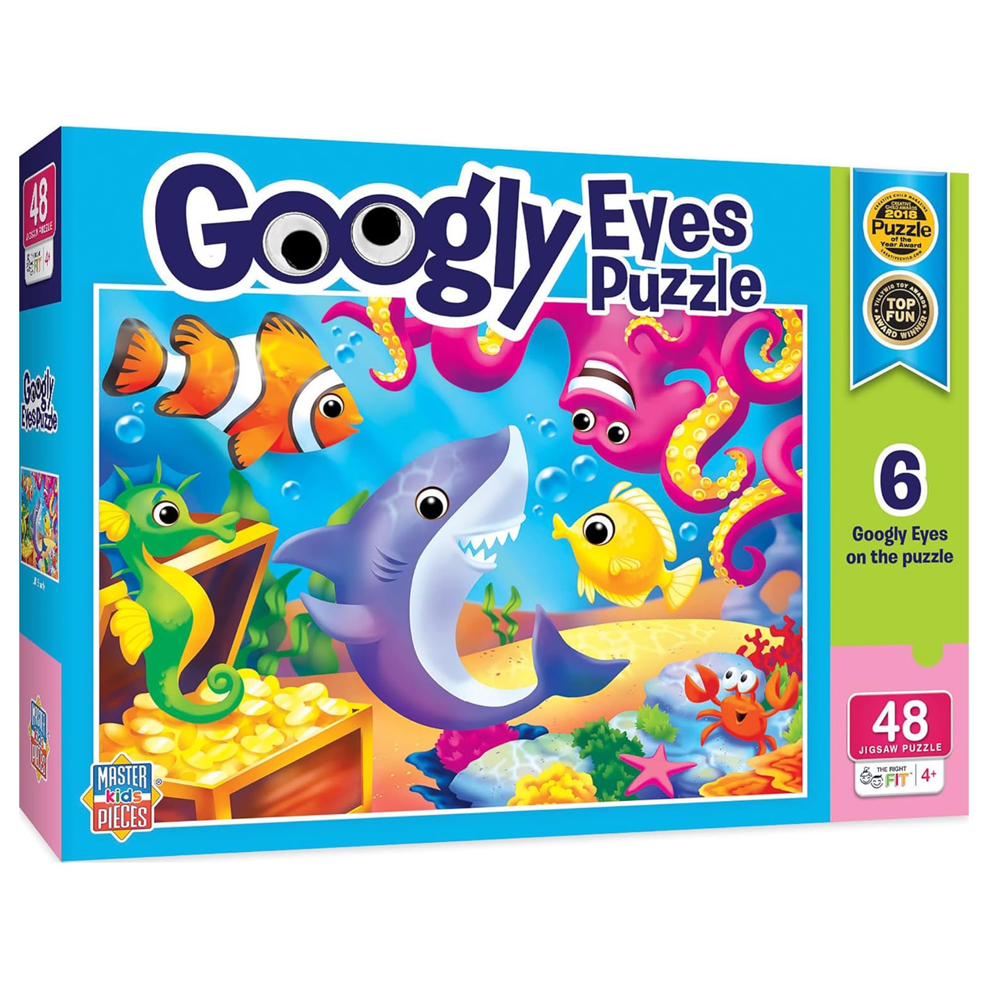 Foto 1 | Rompecabezas Masterpieces Lil Shark 48 Piezas Para Niños Mayores De 4 Años - Venta Internacional.