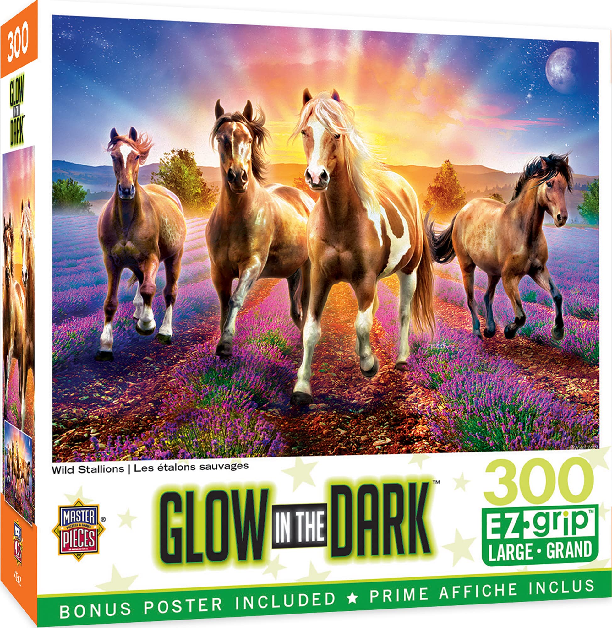 Rompecabezas Masterpieces Wild Stallions 300 Piezas - Venta Internacional.