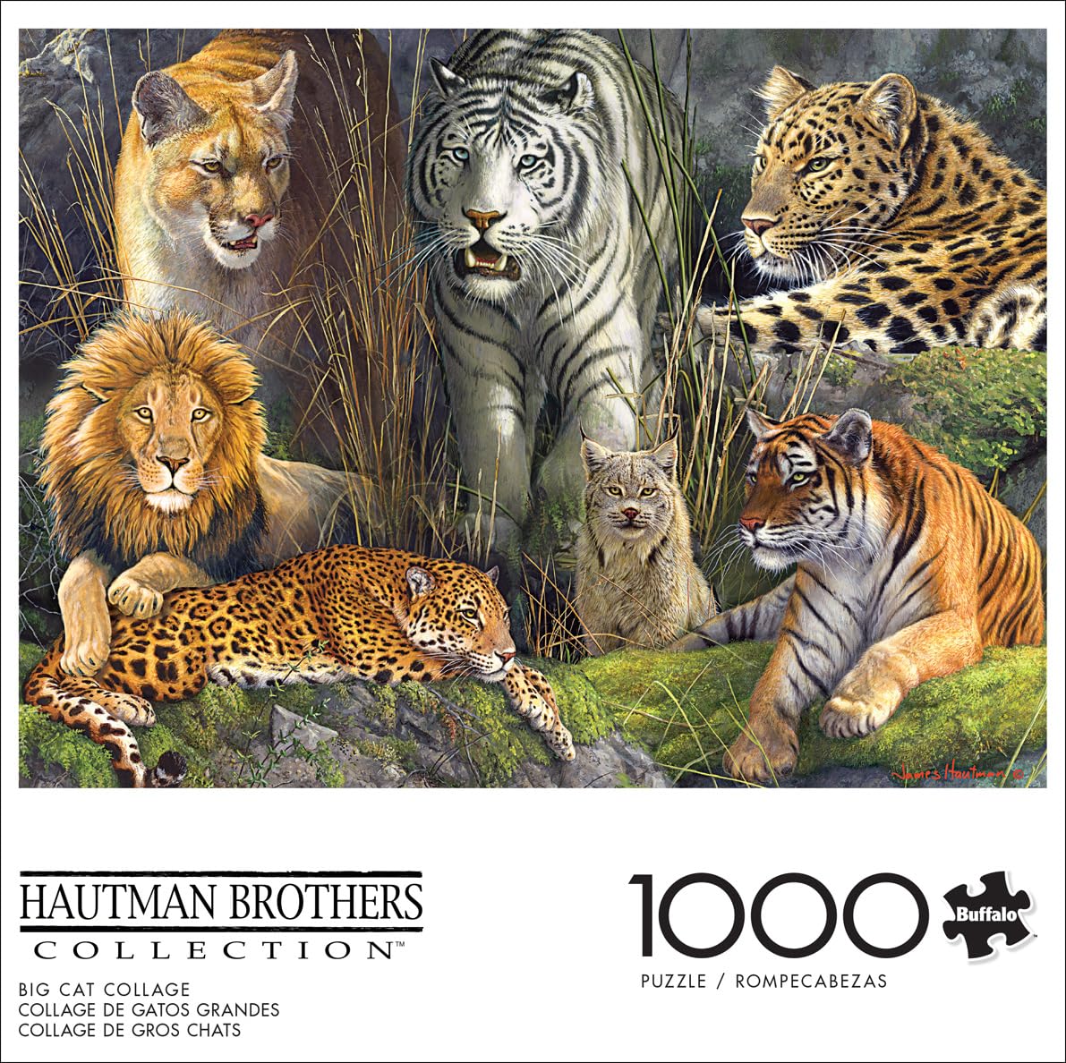Foto 3 pulgar | Rompecabezas Buffalo Games James Hautman Big Cat 1000 Piezas - Venta Internacional.