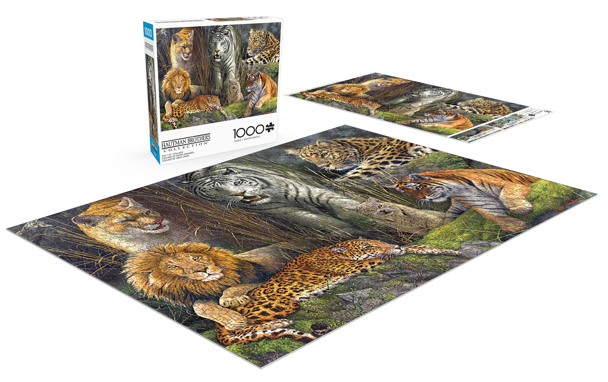 Foto 5 pulgar | Rompecabezas Buffalo Games James Hautman Big Cat 1000 Piezas - Venta Internacional.