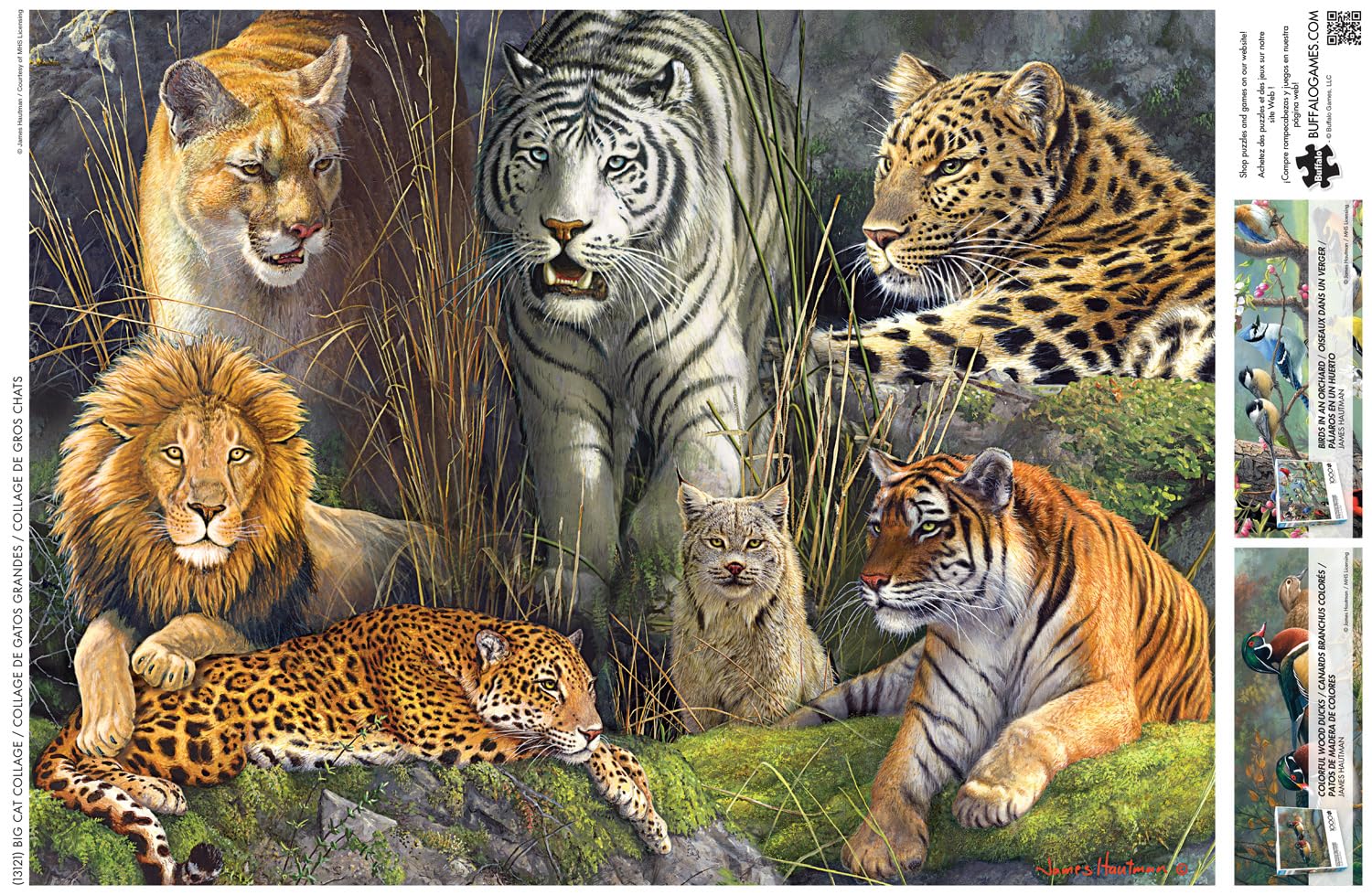 Foto 6 pulgar | Rompecabezas Buffalo Games James Hautman Big Cat 1000 Piezas - Venta Internacional.