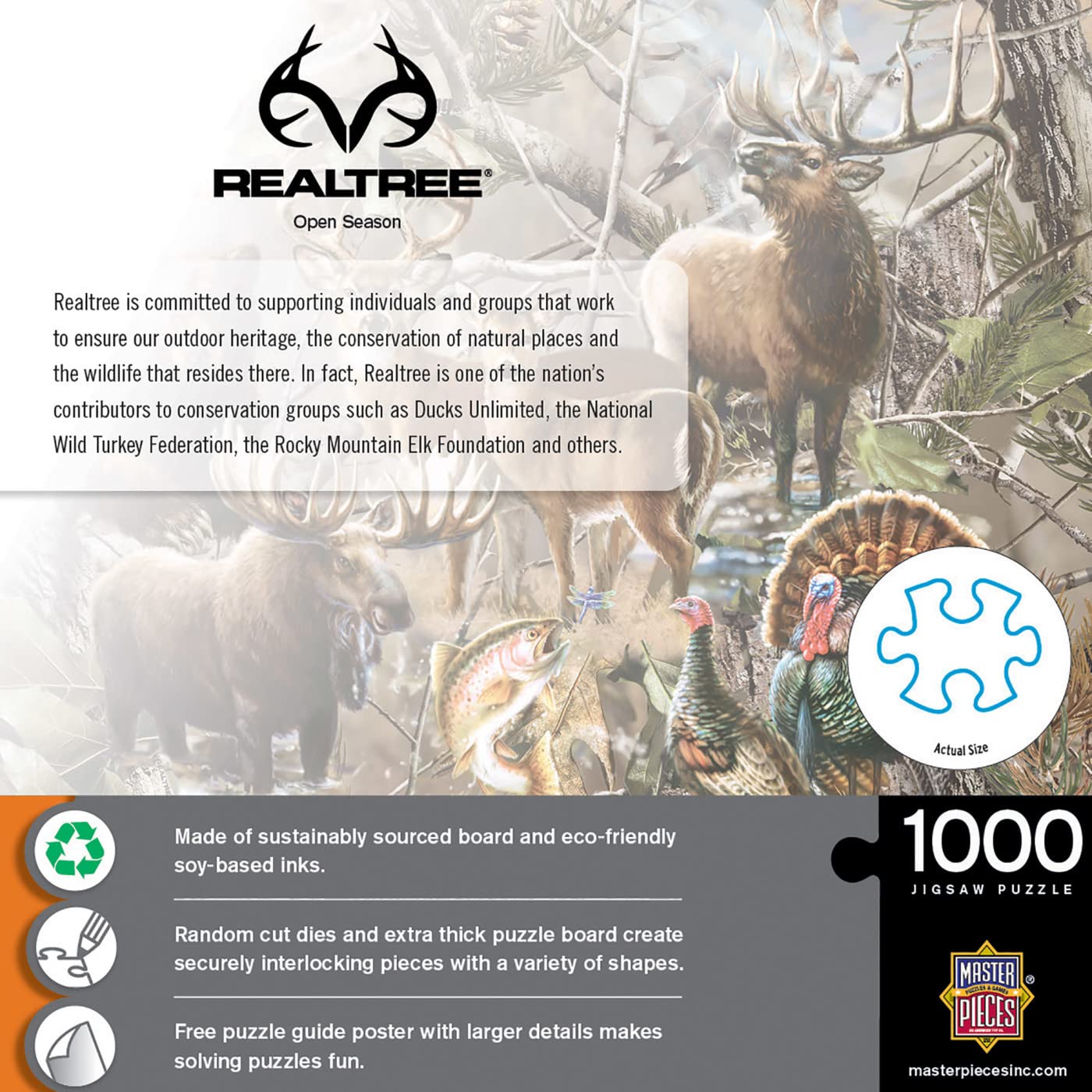 Foto 4 pulgar | Rompecabezas Masterpieces Open Season 1000 Piezas - Venta Internacional.
