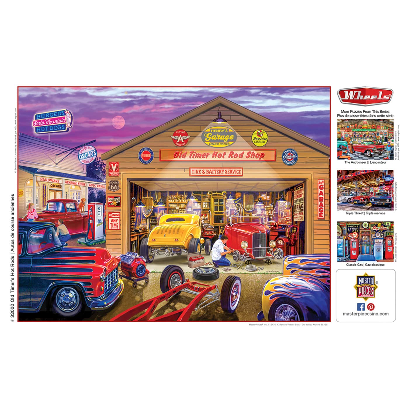 Foto 5 pulgar | Rompecabezas Masterpieces Old Timer's Hot Rods 750 Piezas - Venta Internacional.