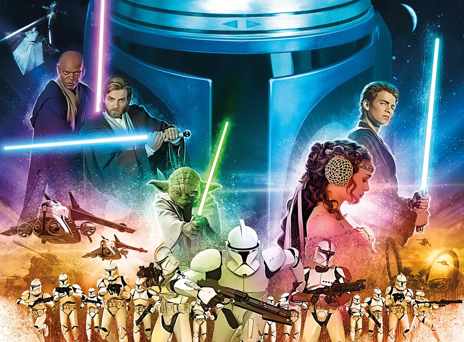 Foto 2 pulgar | Rompecabezas Buffalo Games Silver Select Star Wars 1000 Unidades - Venta Internacional.