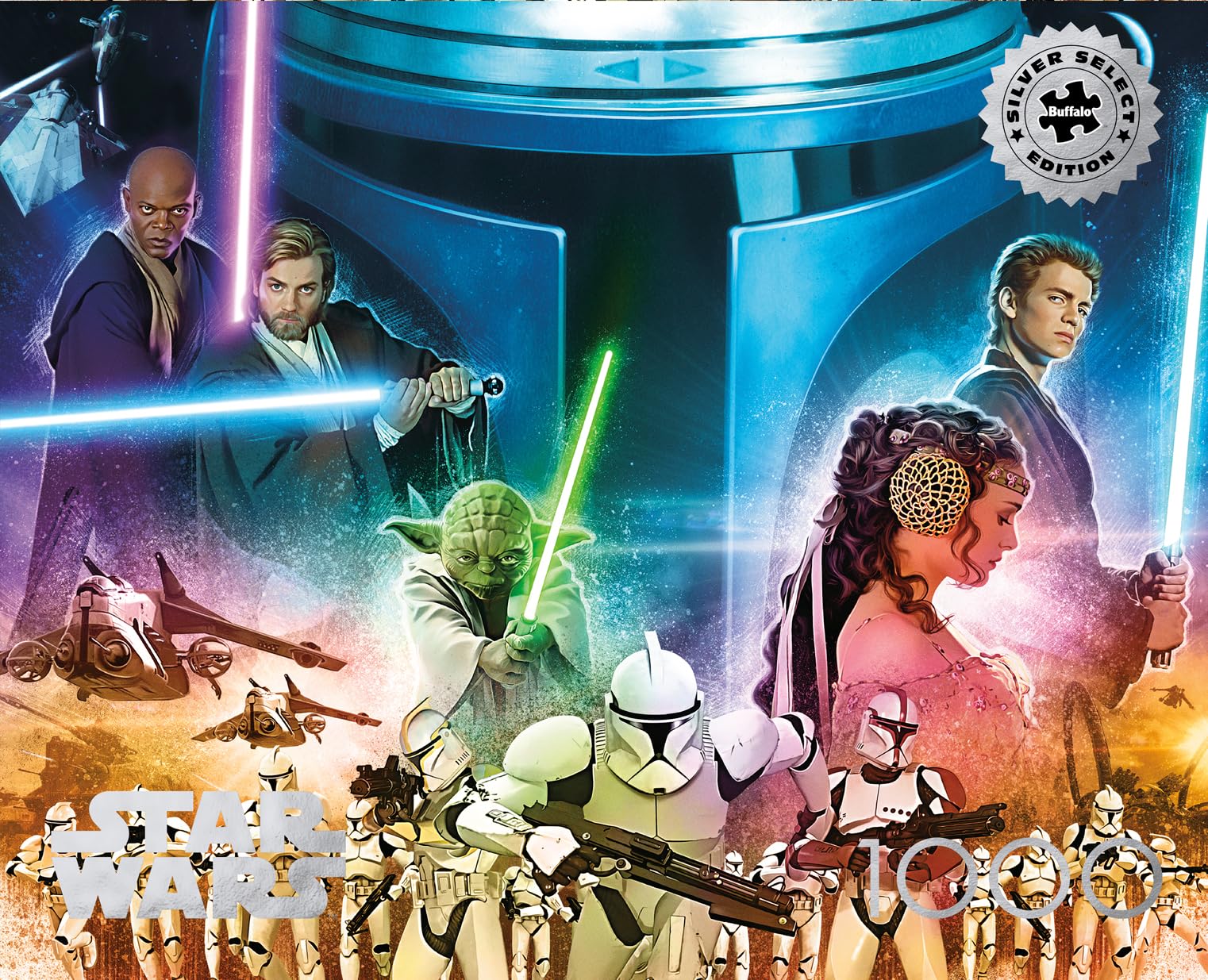 Foto 3 pulgar | Rompecabezas Buffalo Games Silver Select Star Wars 1000 Unidades - Venta Internacional.