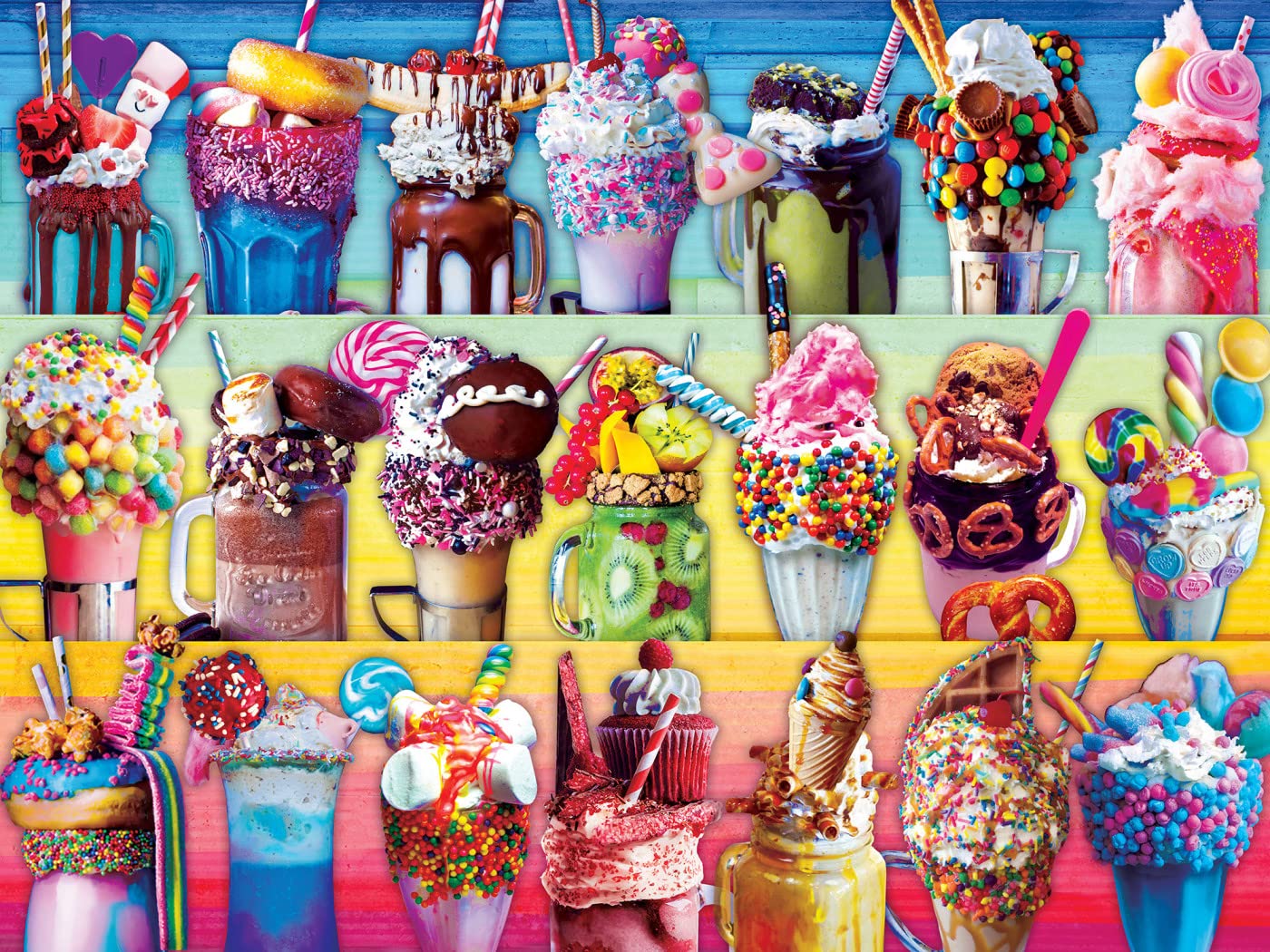 Foto 3 pulgar | Puzzle Masterpieces Trendz Freakshakes 300 Piezas - Venta Internacional.