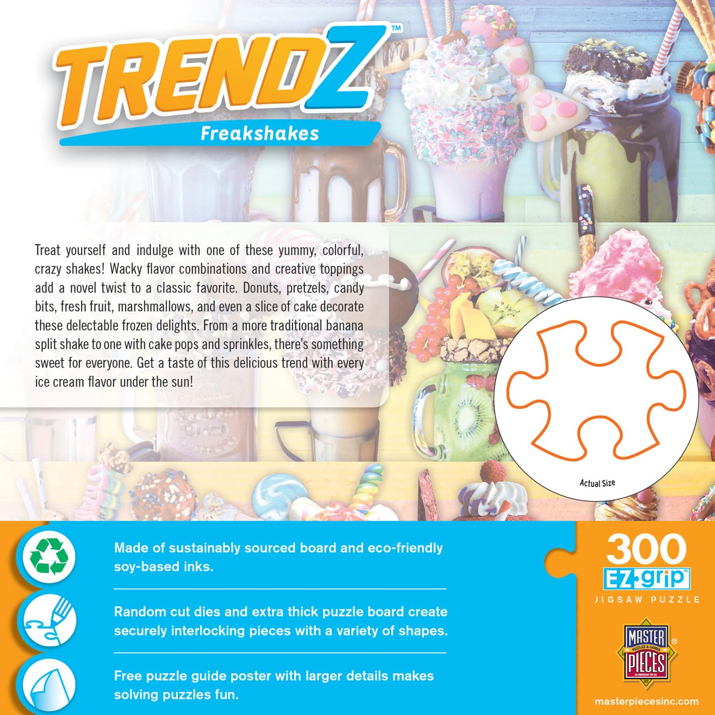 Foto 4 pulgar | Puzzle Masterpieces Trendz Freakshakes 300 Piezas - Venta Internacional.