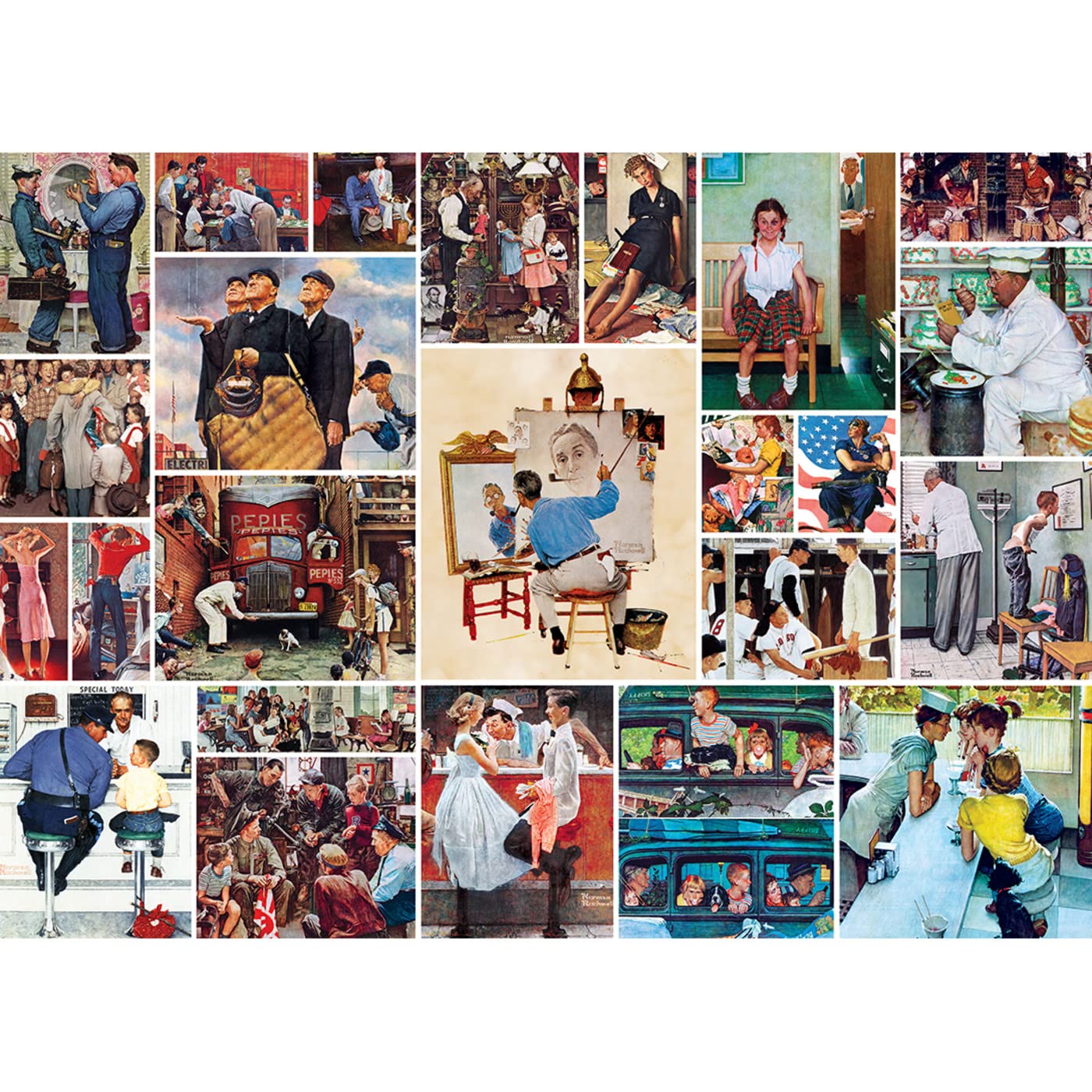 Foto 2 | Rompecabezas Masterpieces Rockwell Collage 1000 Piezas - Venta Internacional.