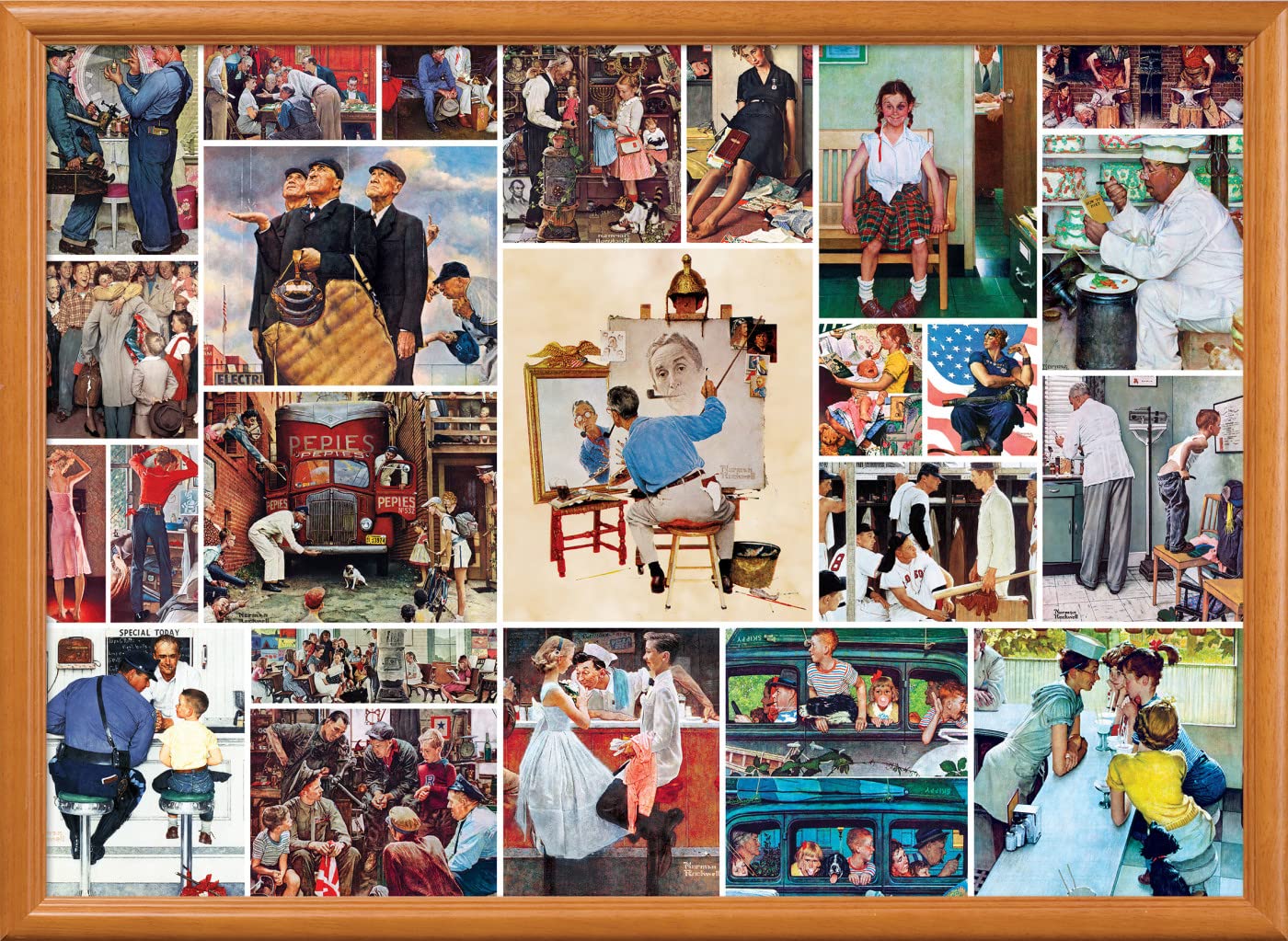 Foto 7 pulgar | Rompecabezas Masterpieces Rockwell Collage 1000 Piezas - Venta Internacional.