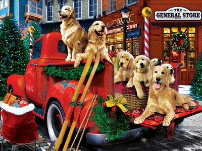 Foto 2 | Rompecabezas Masterpieces Guarding The Presents, 300 Piezas - Venta Internacional.