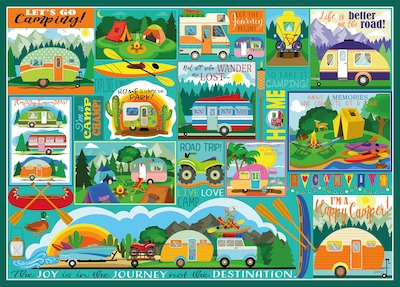 Foto 1 | Rompecabezas Ceaco Tracy Flickinger Camping Road Trip, 500 Unidades - Venta Internacional.