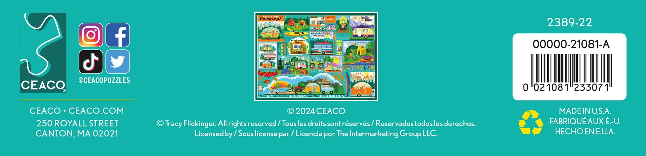 Foto 7 | Rompecabezas Ceaco Tracy Flickinger Camping Road Trip, 500 Unidades - Venta Internacional.