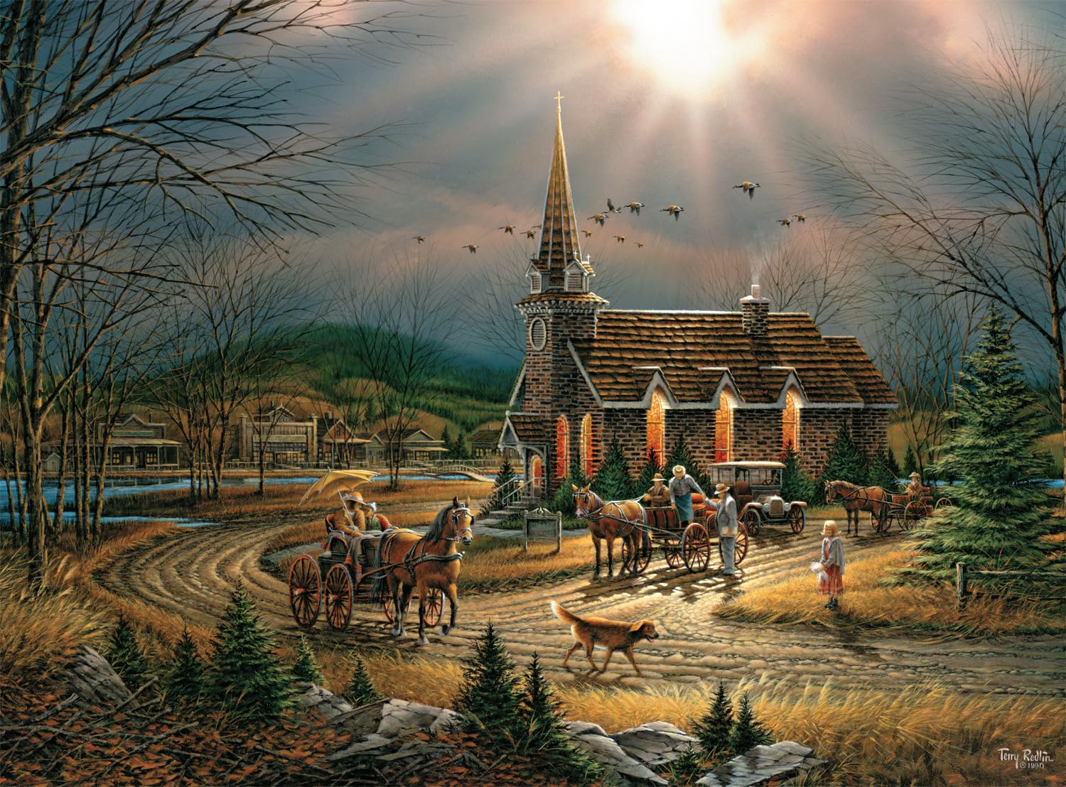 Foto 1 | Rompecabezas Buffalo Games Terry Redlin 1000 Piezas - Venta Internacional.