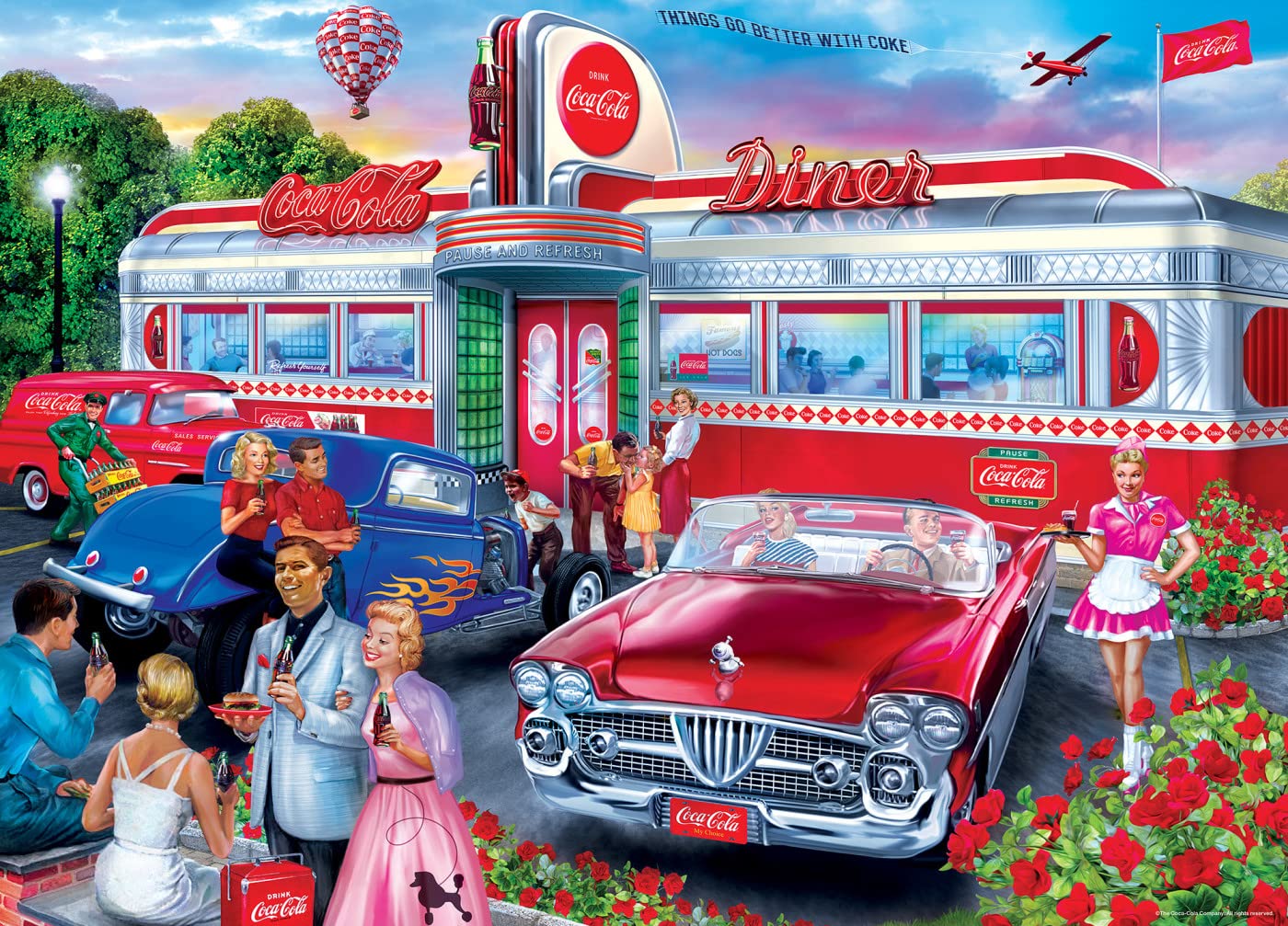 Foto 2 | Rompecabezas Masterpieces Coca-cola Diner 1000 Piezas - Venta Internacional.