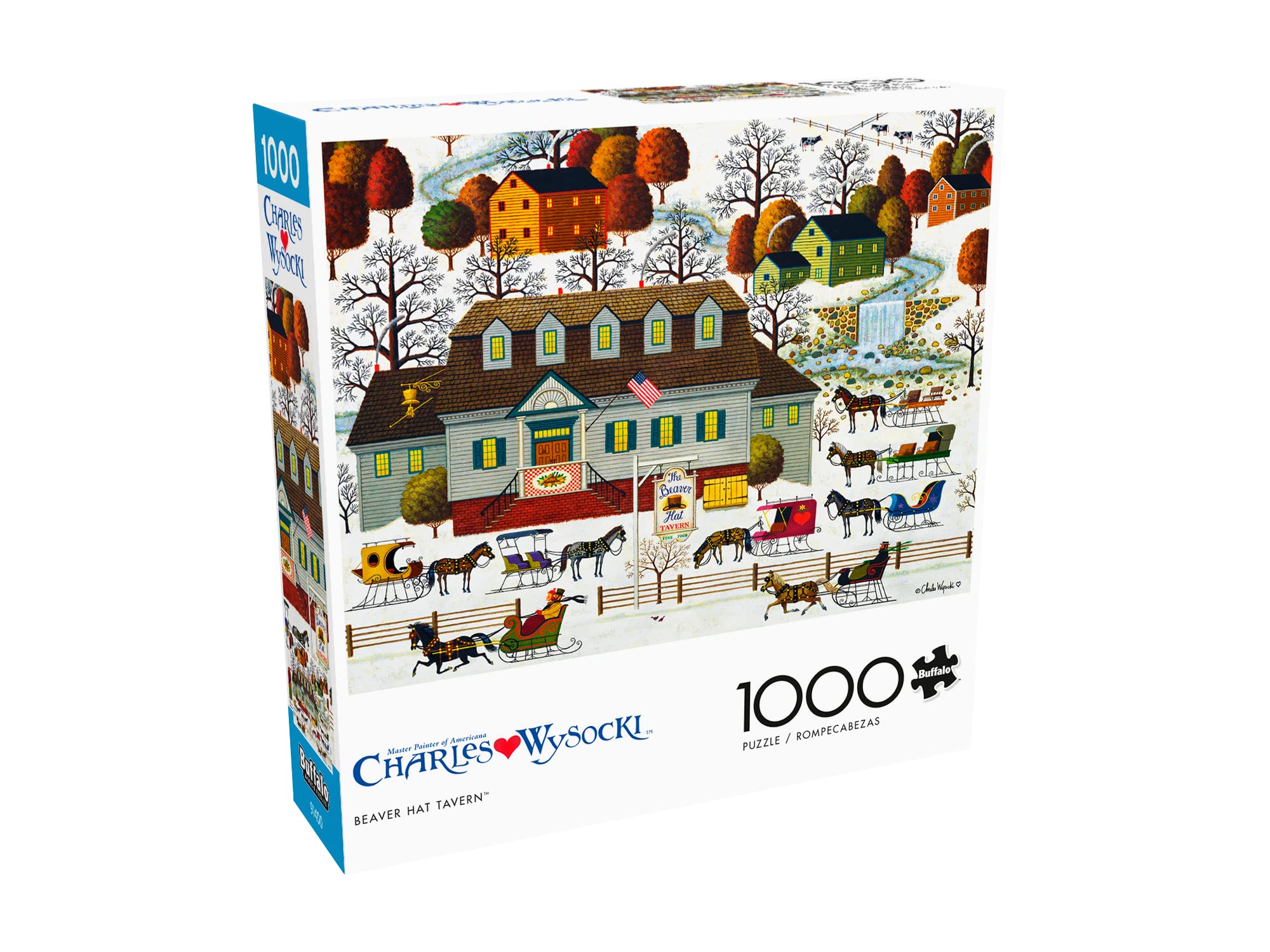 Foto 3 | Rompecabezas Buffalo Games Charles Wysocki Beaver Hat Tavern - Venta Internacional.