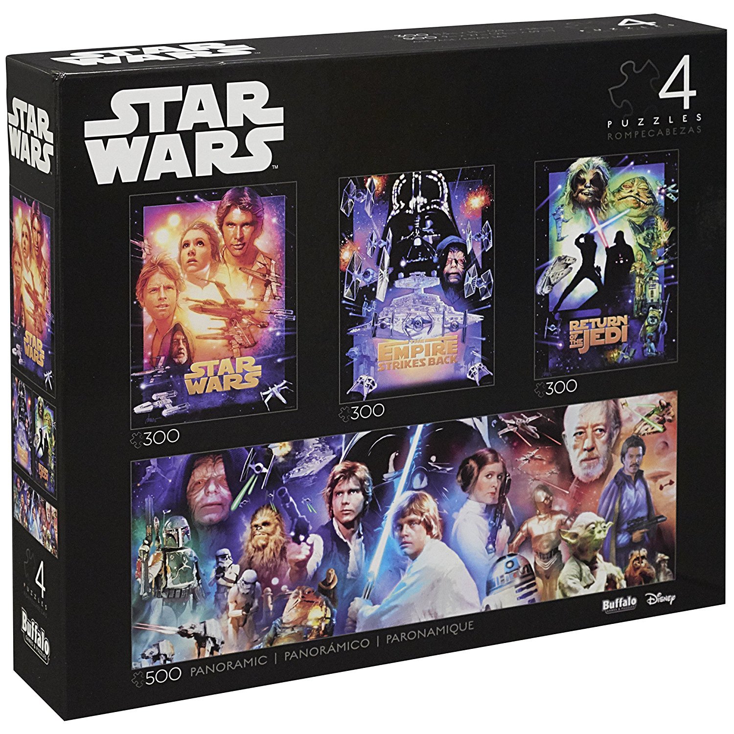 Foto 3 pulgar | Rompecabezas Buffalo Games Star Wars 4 En 1 Para Adultos - Venta Internacional.