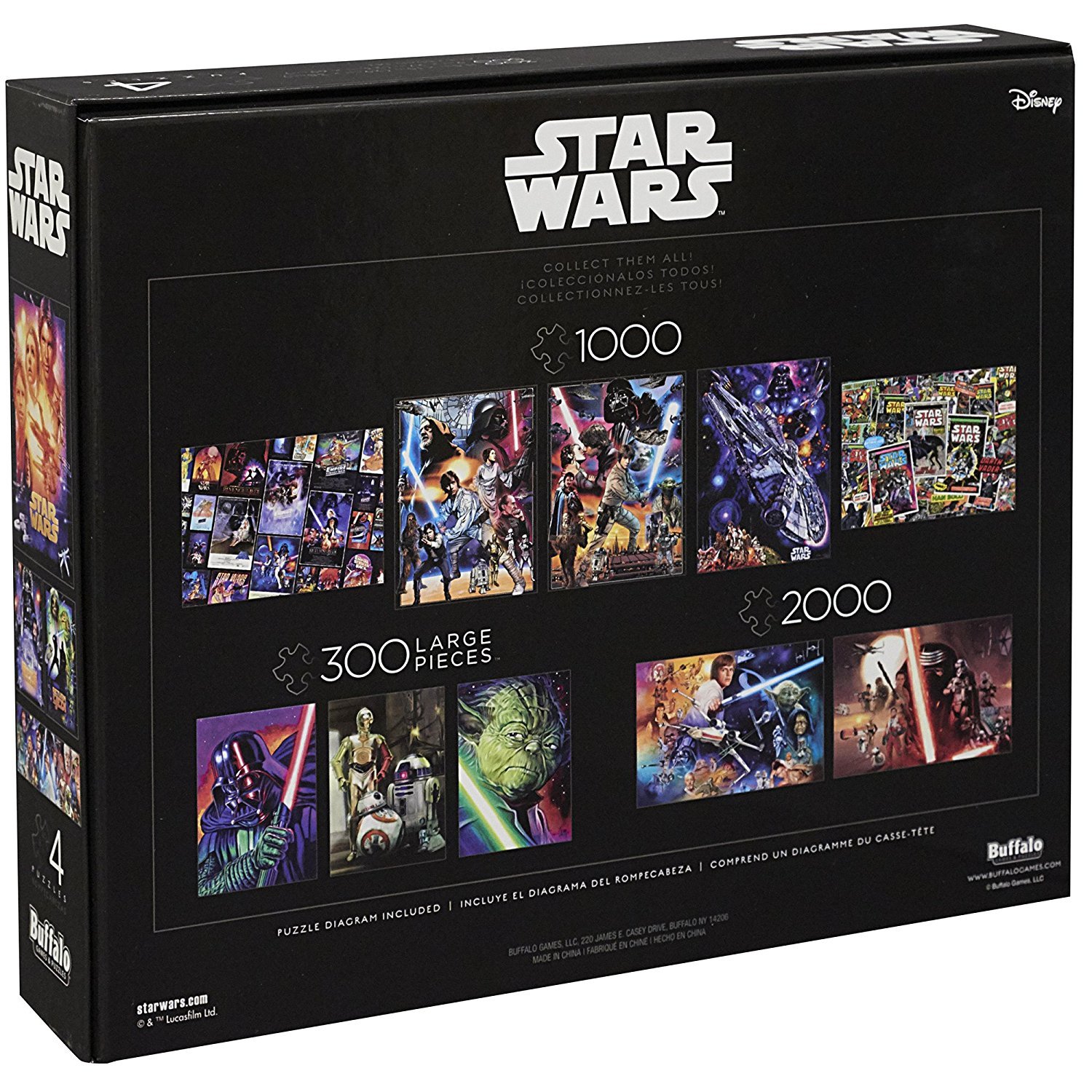Foto 4 pulgar | Rompecabezas Buffalo Games Star Wars 4 En 1 Para Adultos - Venta Internacional.