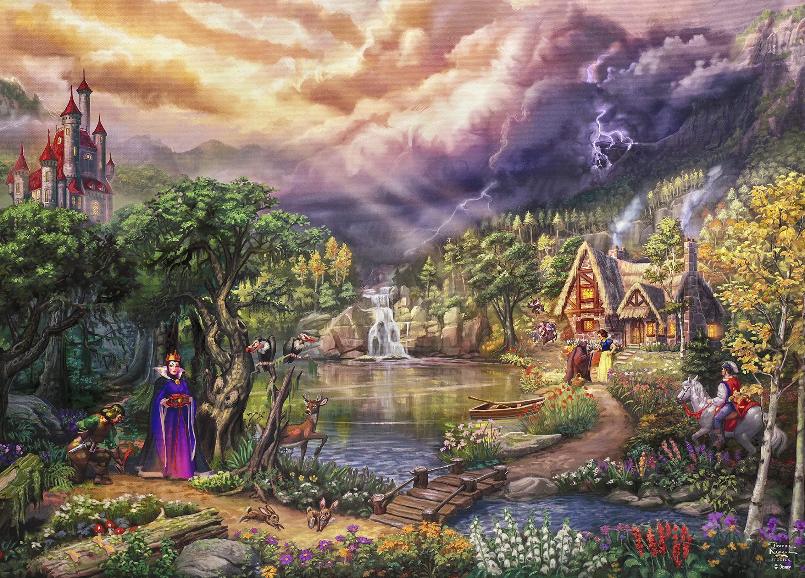 Foto 2 pulgar | Rompecabezas Ceaco Thomas Kinkade Disney Dreams 1000 Piezas - Venta Internacional.