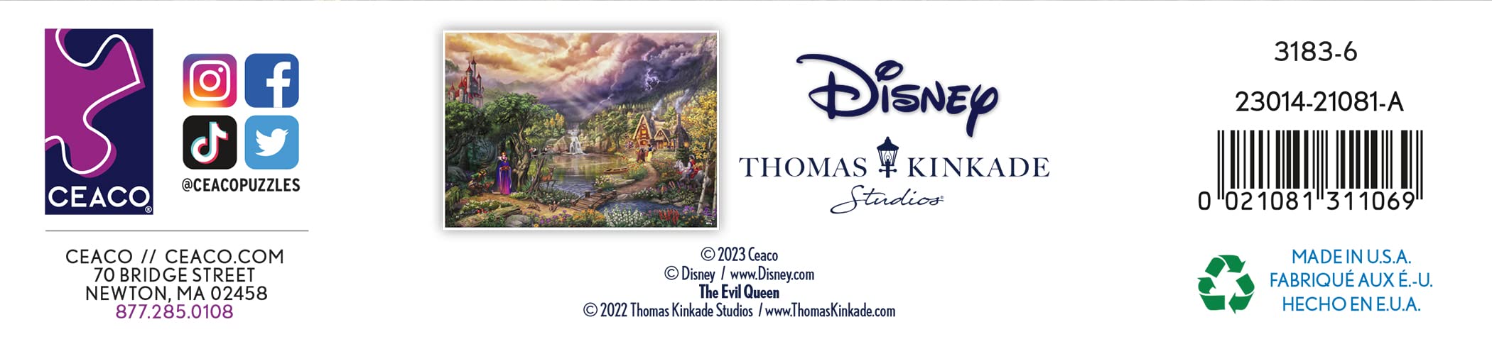 Foto 6 | Rompecabezas Ceaco Thomas Kinkade Disney Dreams 1000 Piezas - Venta Internacional.