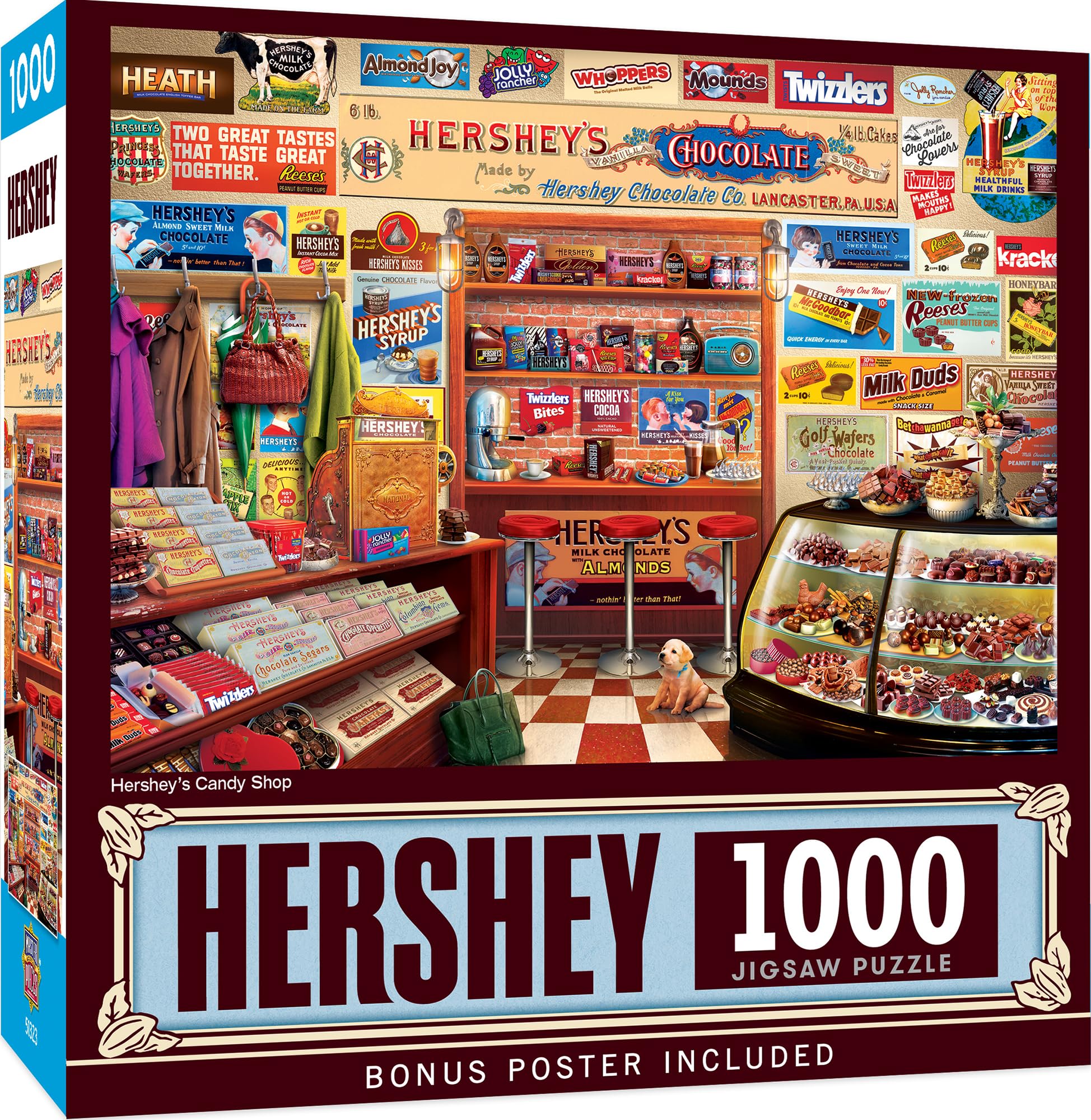 Rompecabezas Masterpieces Hershey's Candy Shop 1000 Piezas - Venta Internacional.