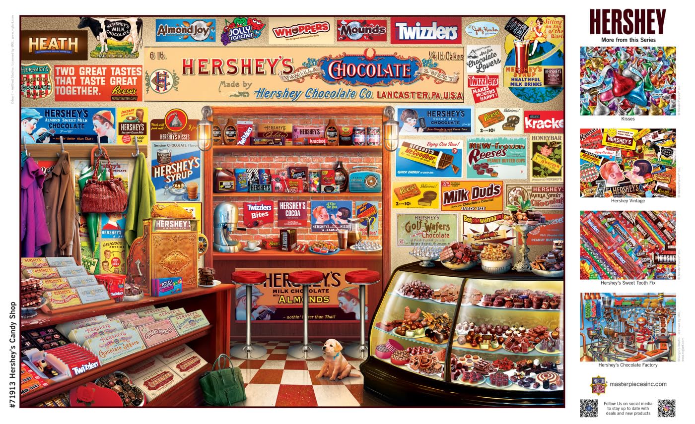 Foto 4 | Rompecabezas Masterpieces Hershey's Candy Shop 1000 Piezas - Venta Internacional.