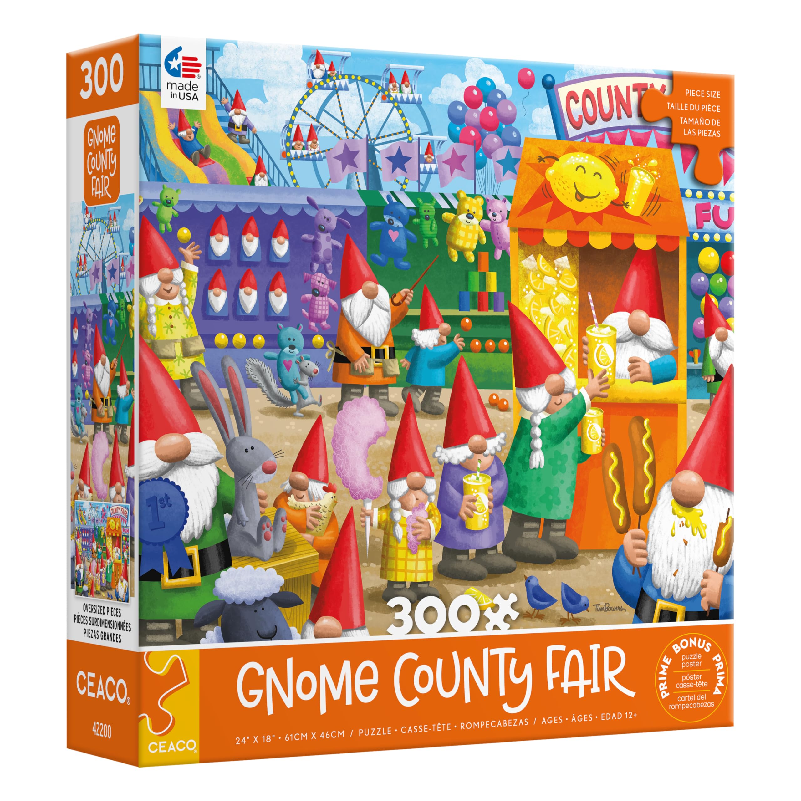 Foto 4 pulgar | Rompecabezas Ceaco Gnome Sweet Gnome Gnome County Fair, 300 Piezas - Venta Internacional.