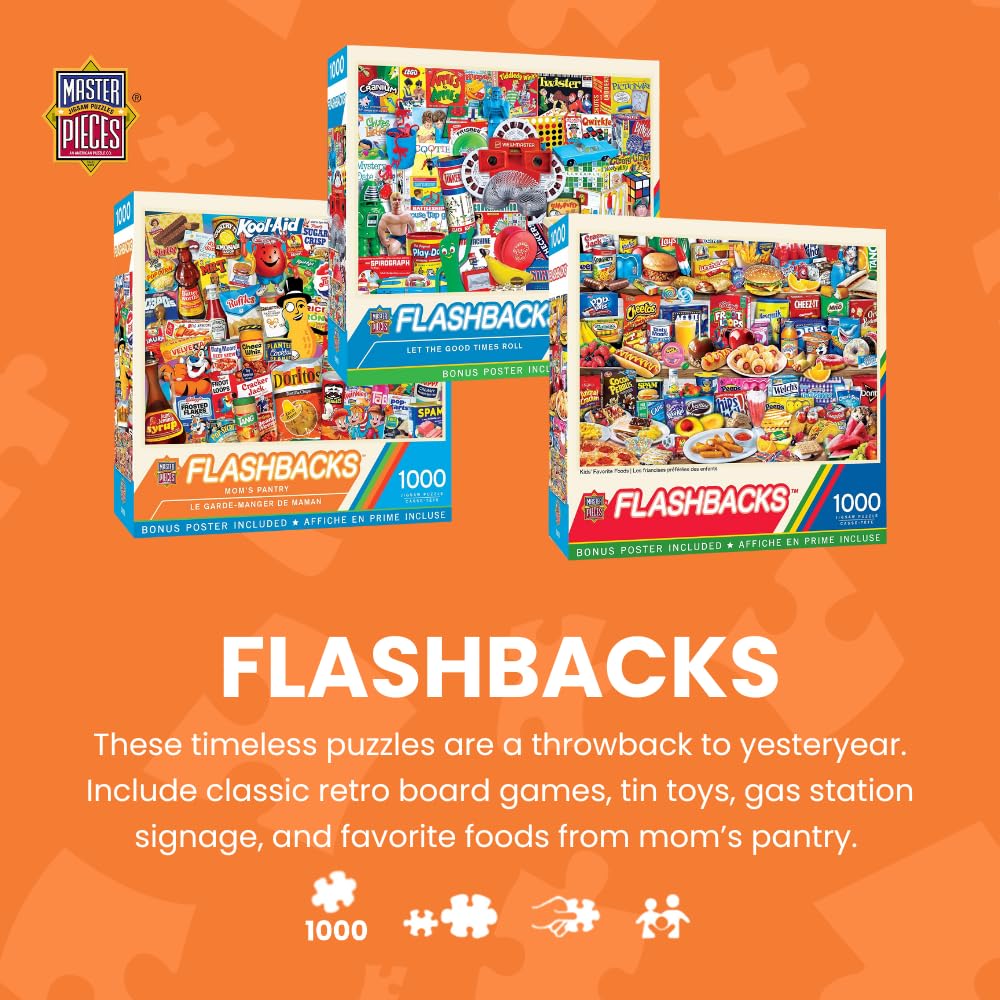 Foto 2 | Rompecabezas Masterpieces, 1000 Piezas, Alimentos Favoritos De Los Niños - Venta Internacional.
