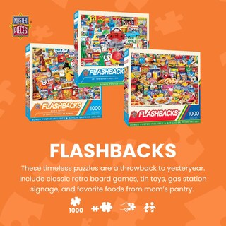 Foto 2 | Rompecabezas Masterpieces, 1000 Piezas, Alimentos Favoritos De Los Niños - Venta Internacional.