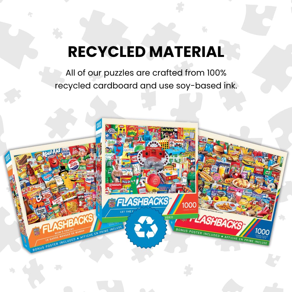 Foto 6 | Rompecabezas Masterpieces, 1000 Piezas, Alimentos Favoritos De Los Niños - Venta Internacional.