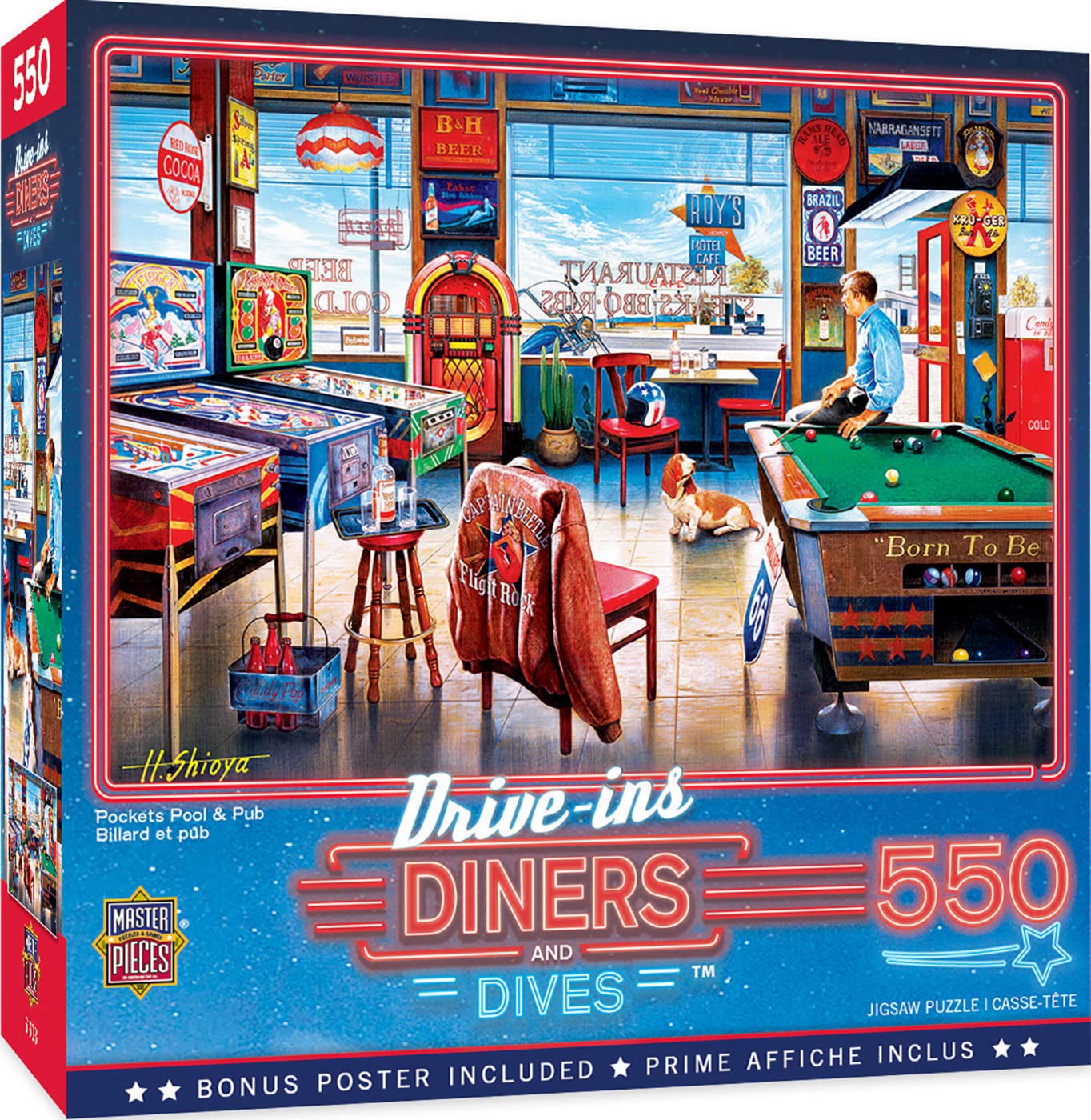 Rompecabezas Masterpieces Pockets Pool & Pub 550 Piezas - Venta Internacional.