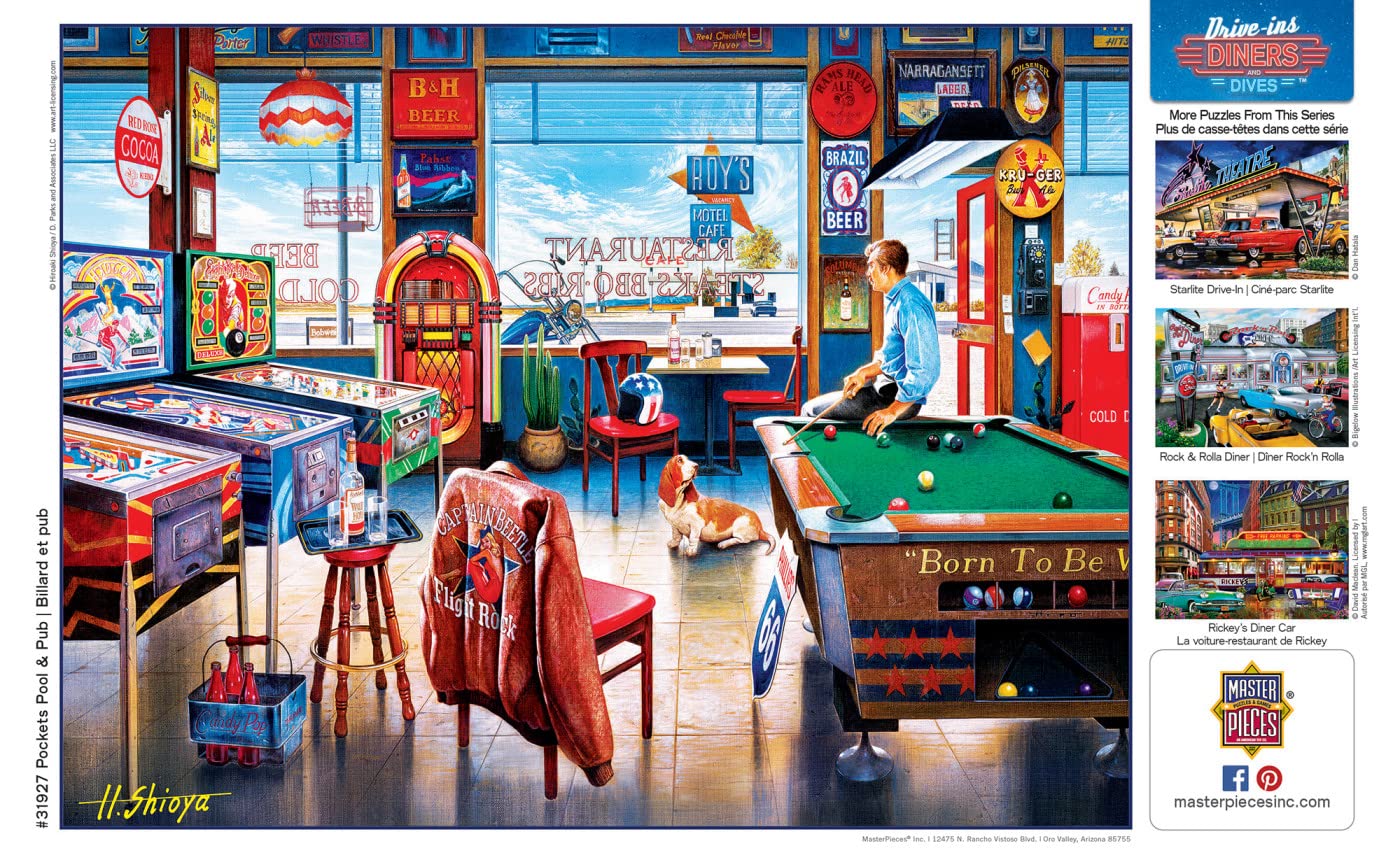 Foto 6 pulgar | Rompecabezas Masterpieces Pockets Pool & Pub 550 Piezas - Venta Internacional.