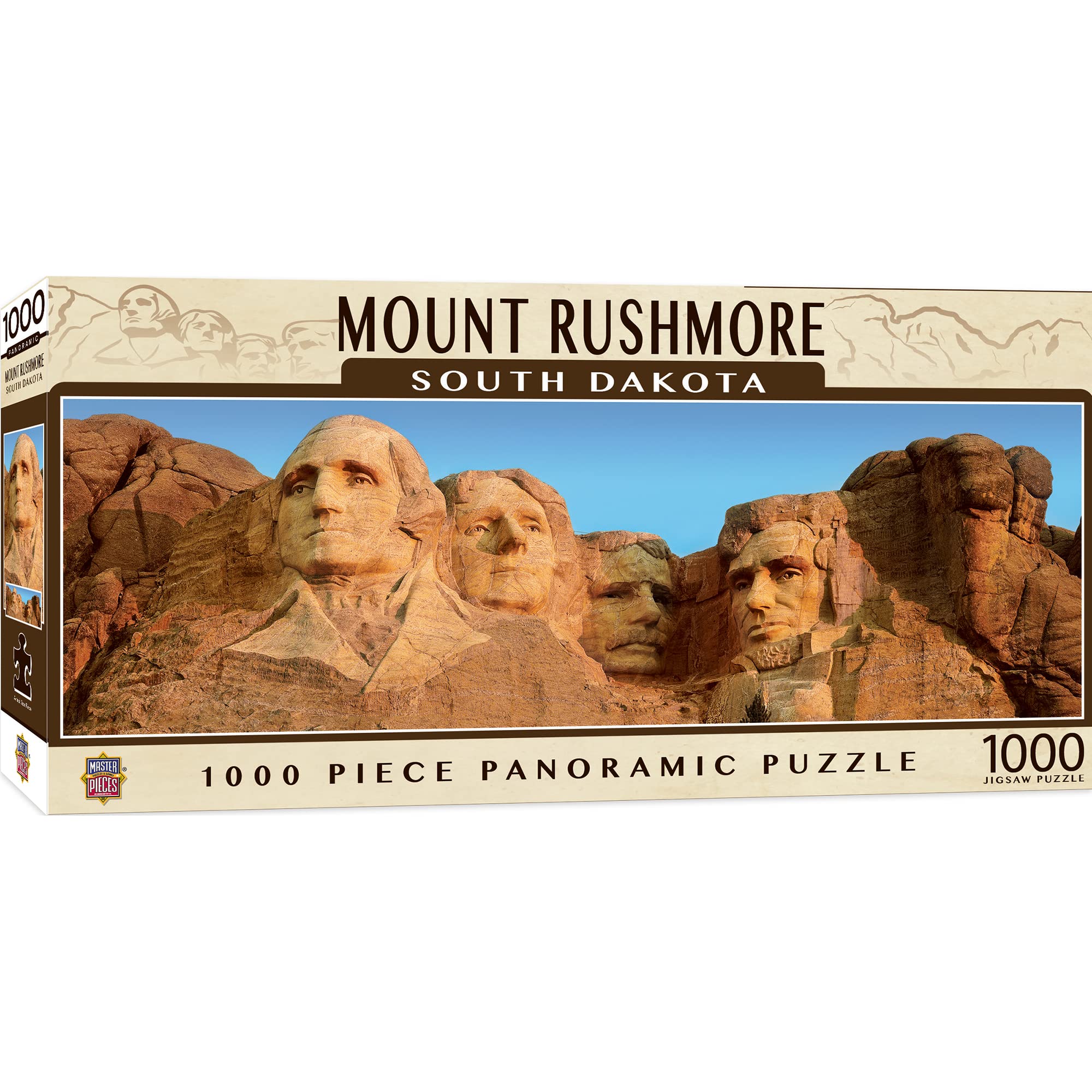 Foto 2 pulgar | Rompecabezas Masterpieces Mount Rushmore Panoramic, 1000 Piezas - Venta Internacional.