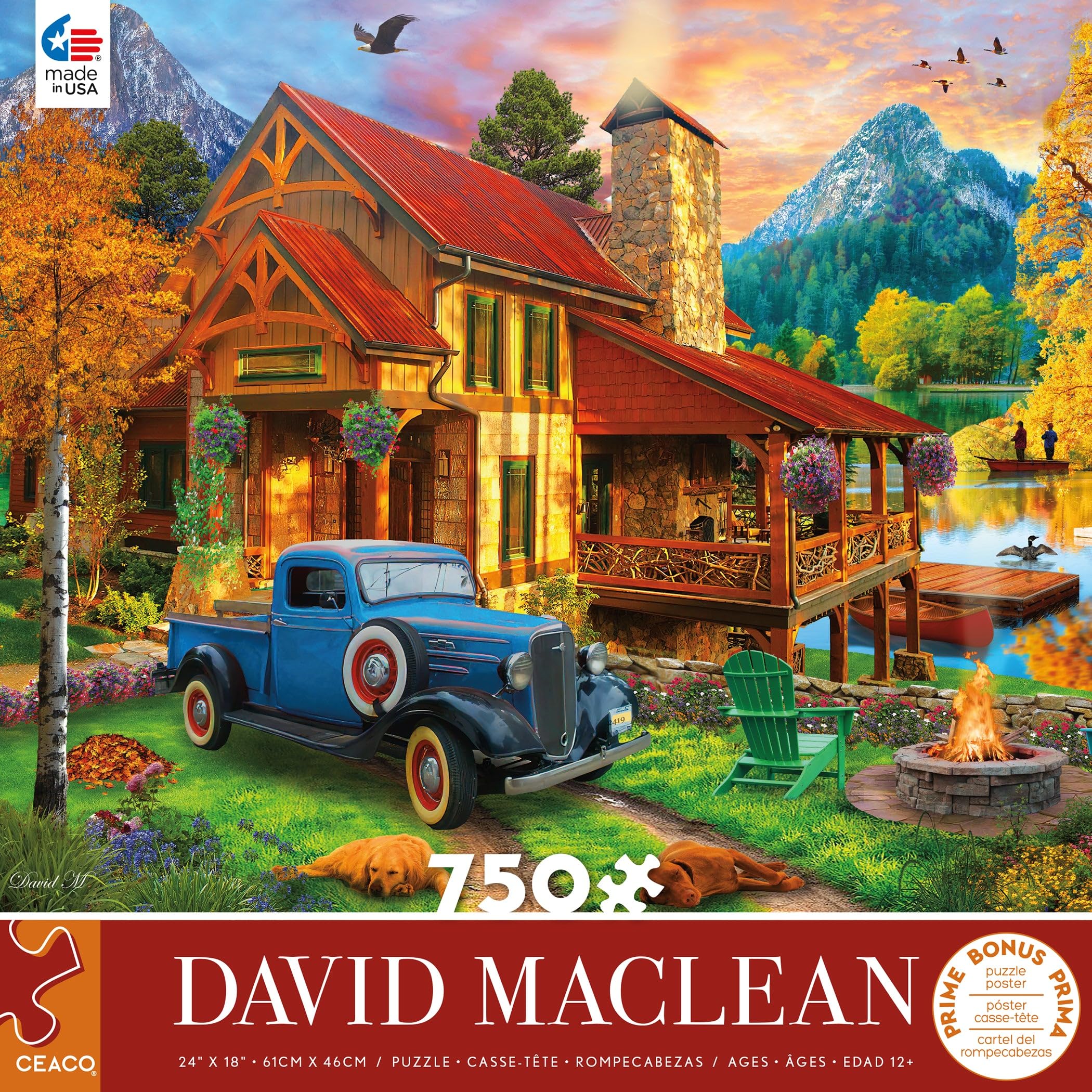 Foto 2 pulgar | Rompecabezas Ceaco David Maclean The Getaway 750 Piezas - Venta Internacional.