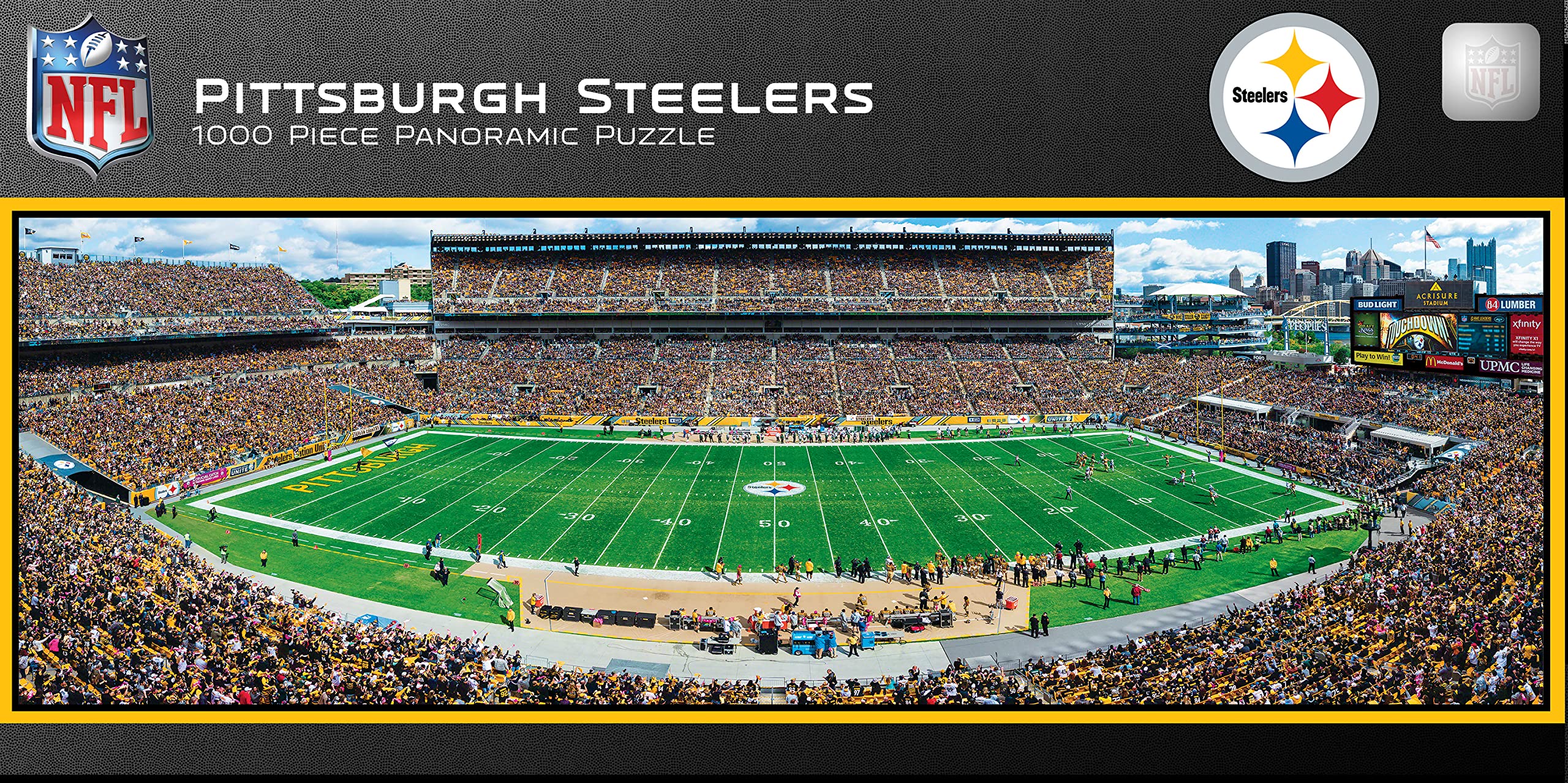 Rompecabezas Masterpieces Nfl Pittsburgh Steelers 1000 Piezas - Venta Internacional.