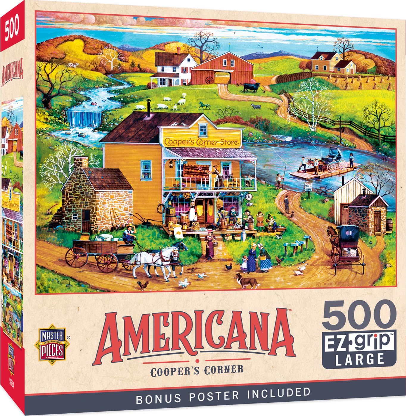 Rompecabezas Masterpieces Cooper's Corner 500 Piezas - Venta Internacional.