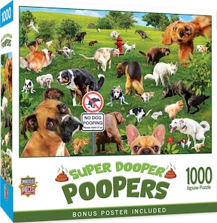 Foto 1 | Rompecabezas Masterpieces Super Dooper Poopers 1000 Piezas - Venta Internacional.